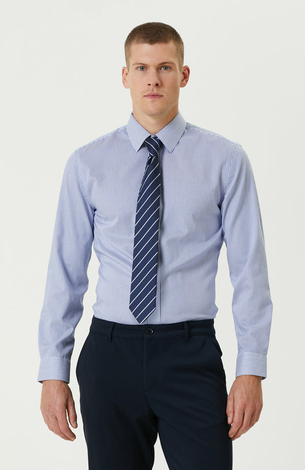MEN'S STRIPE PATTERN NON-IRON SHIRT