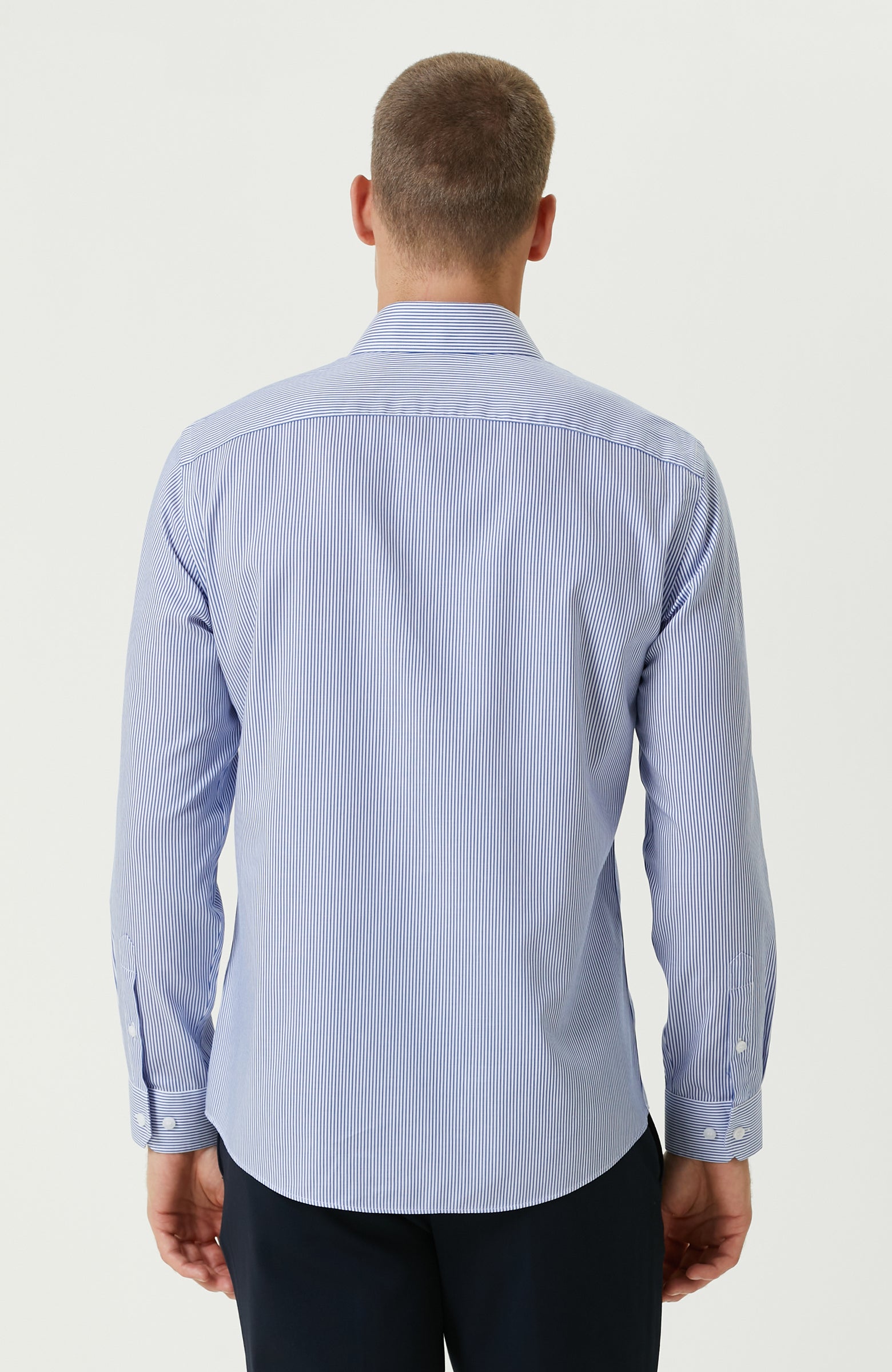 MEN'S STRIPE PATTERN NON-IRON SHIRT