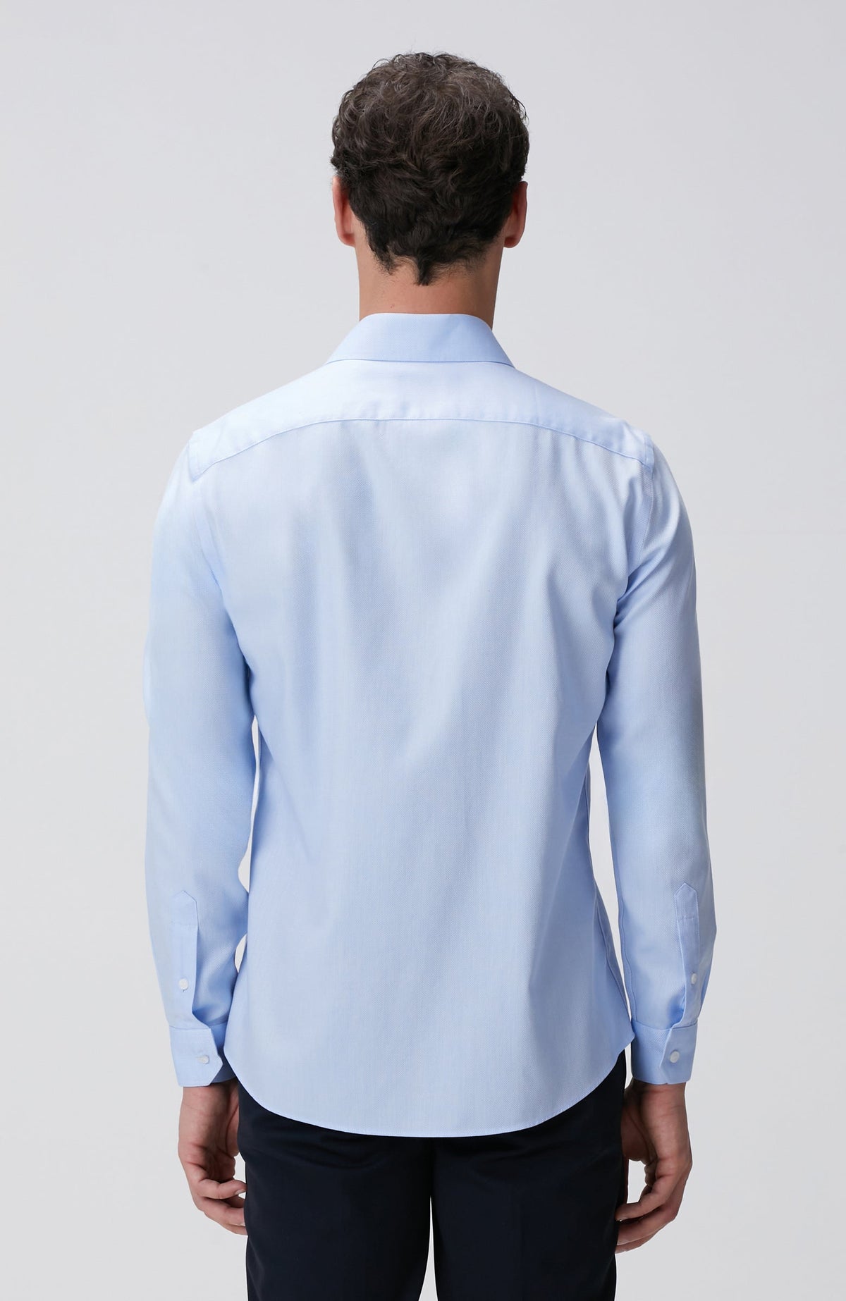 MEN'S Blue Non-ron Shirt