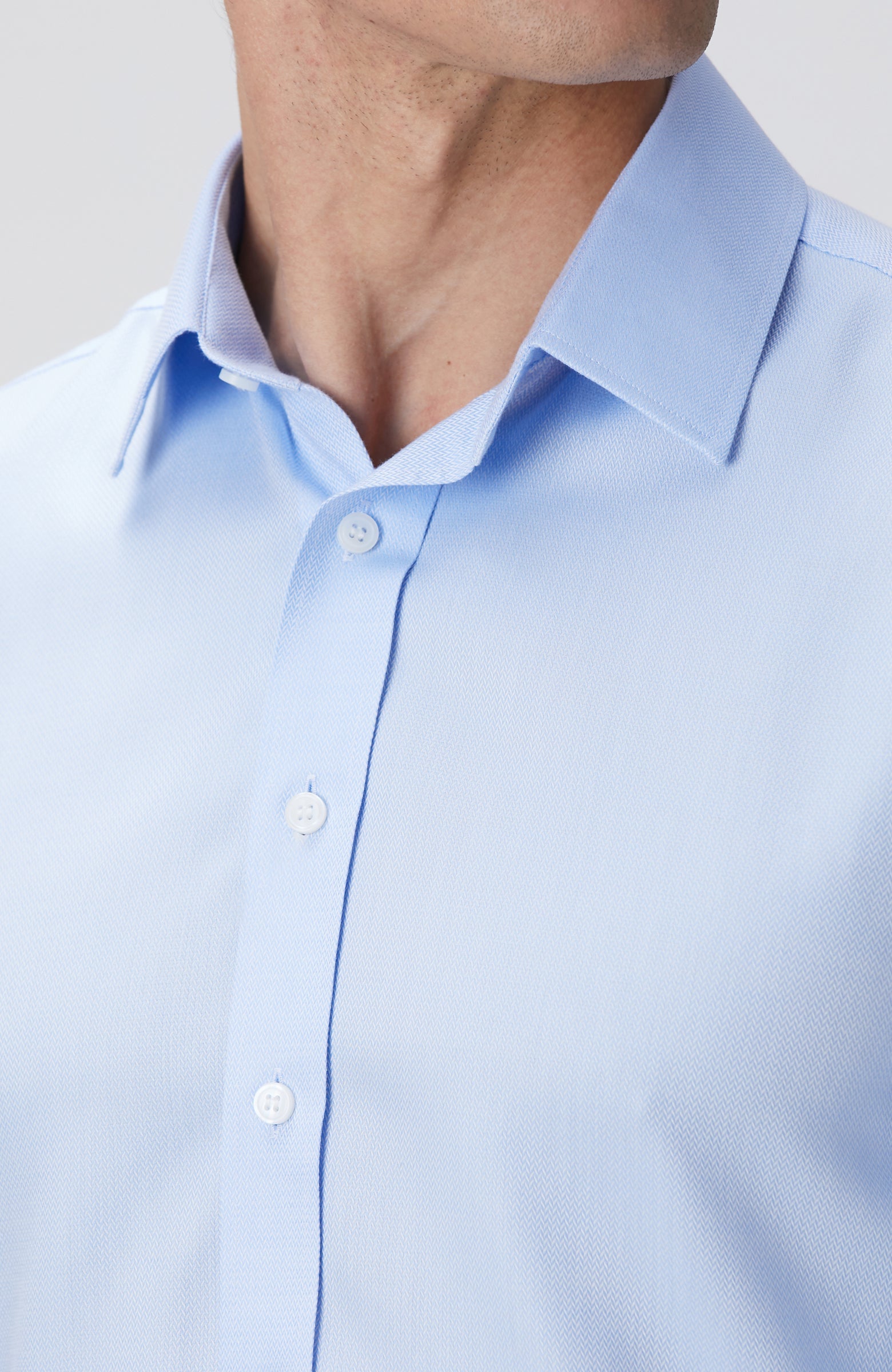 MEN'S Blue Non-ron Shirt