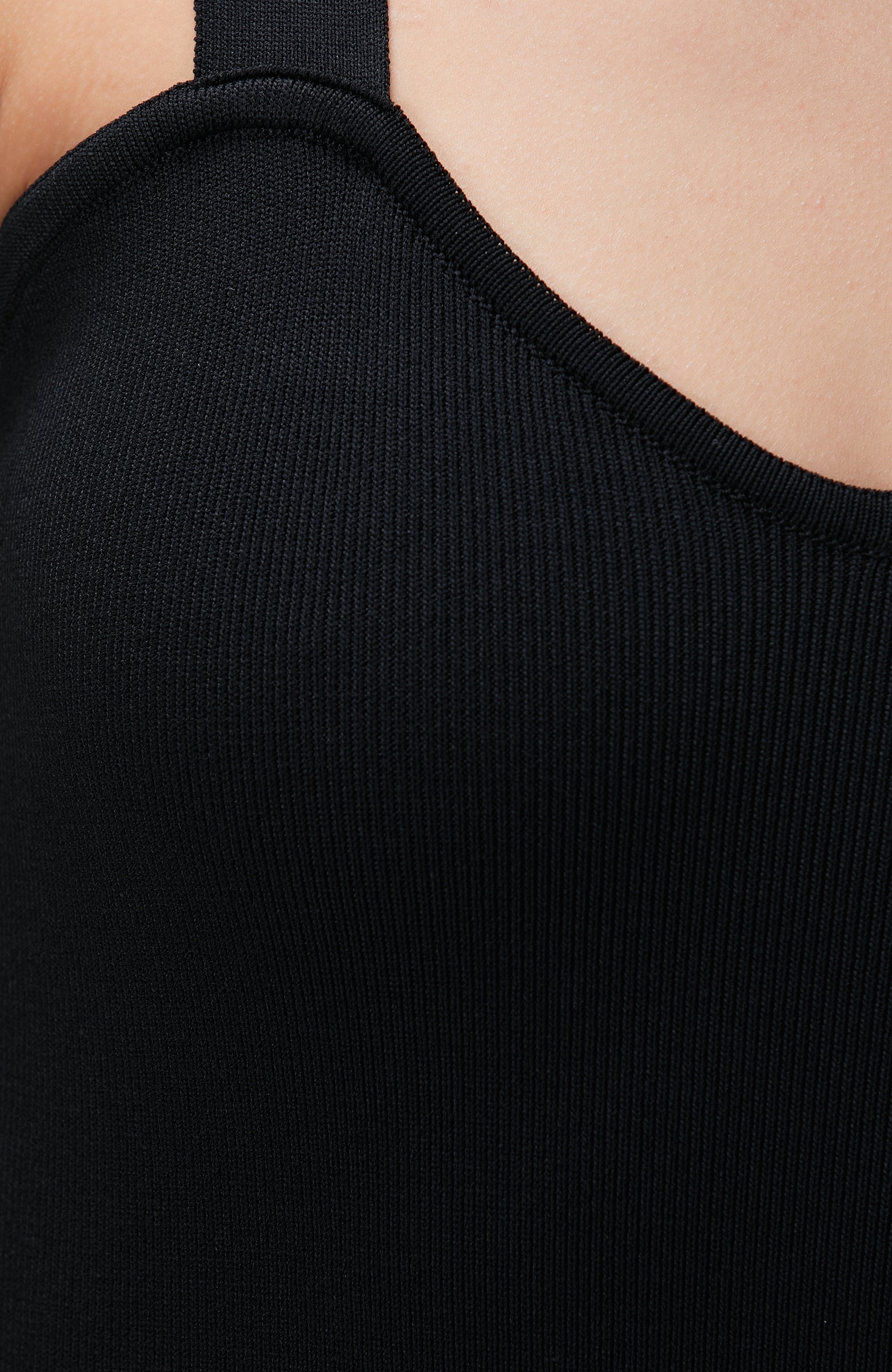 WOMEN'S Black Midi Knit Dress