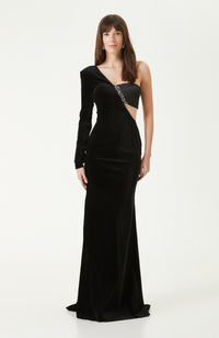 WOMEN'S EMBELLISHED EVENING DRESS
