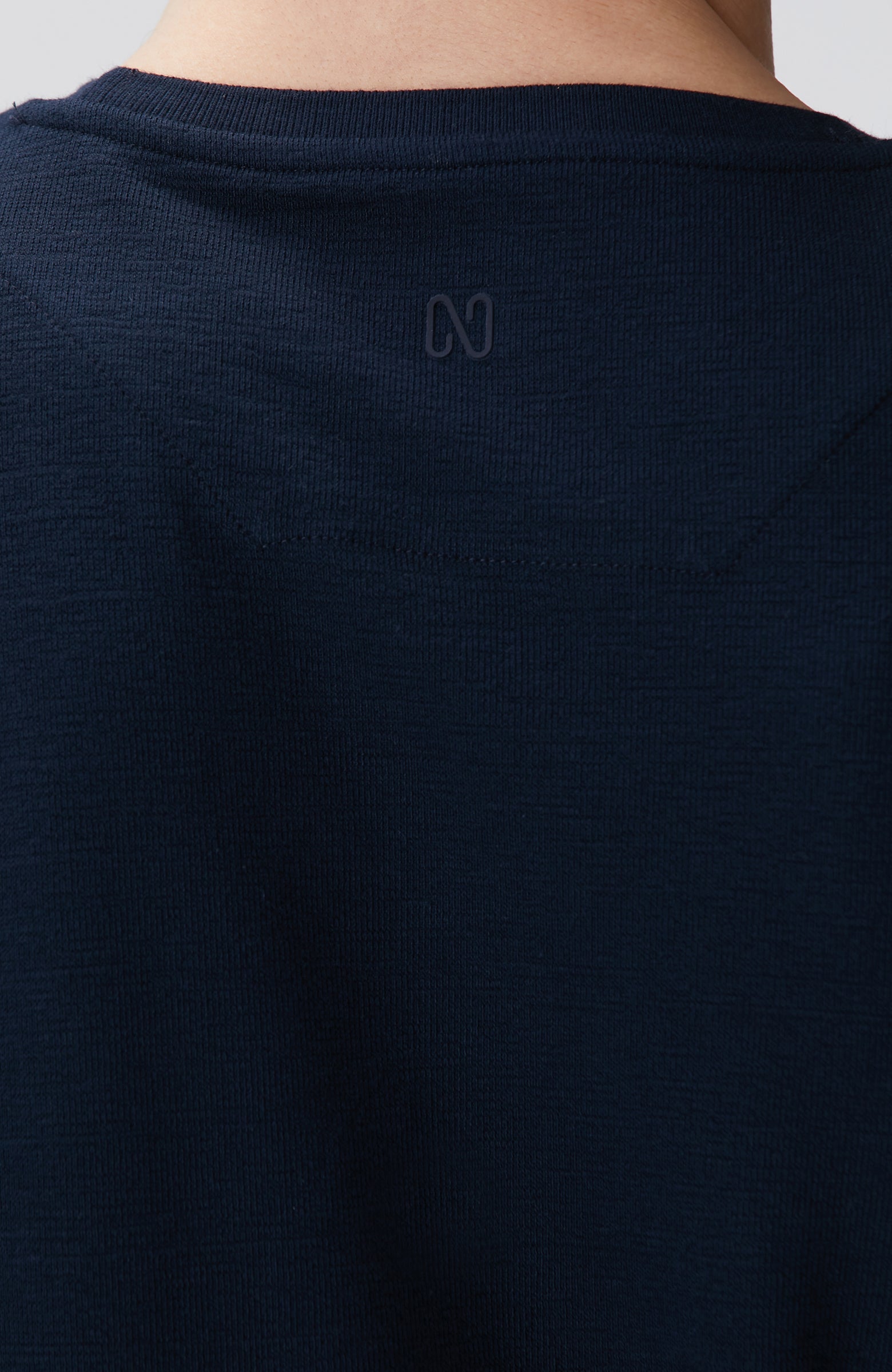 MEN'S Navy Blue Long Sleeve Cotton T-shirt