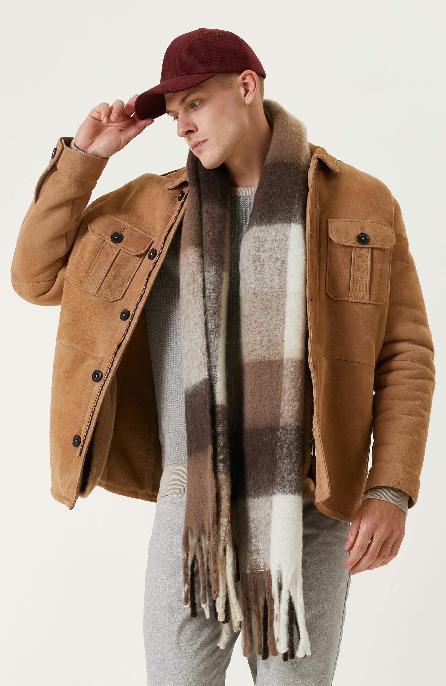 MEN'S PATTERNED SCARF