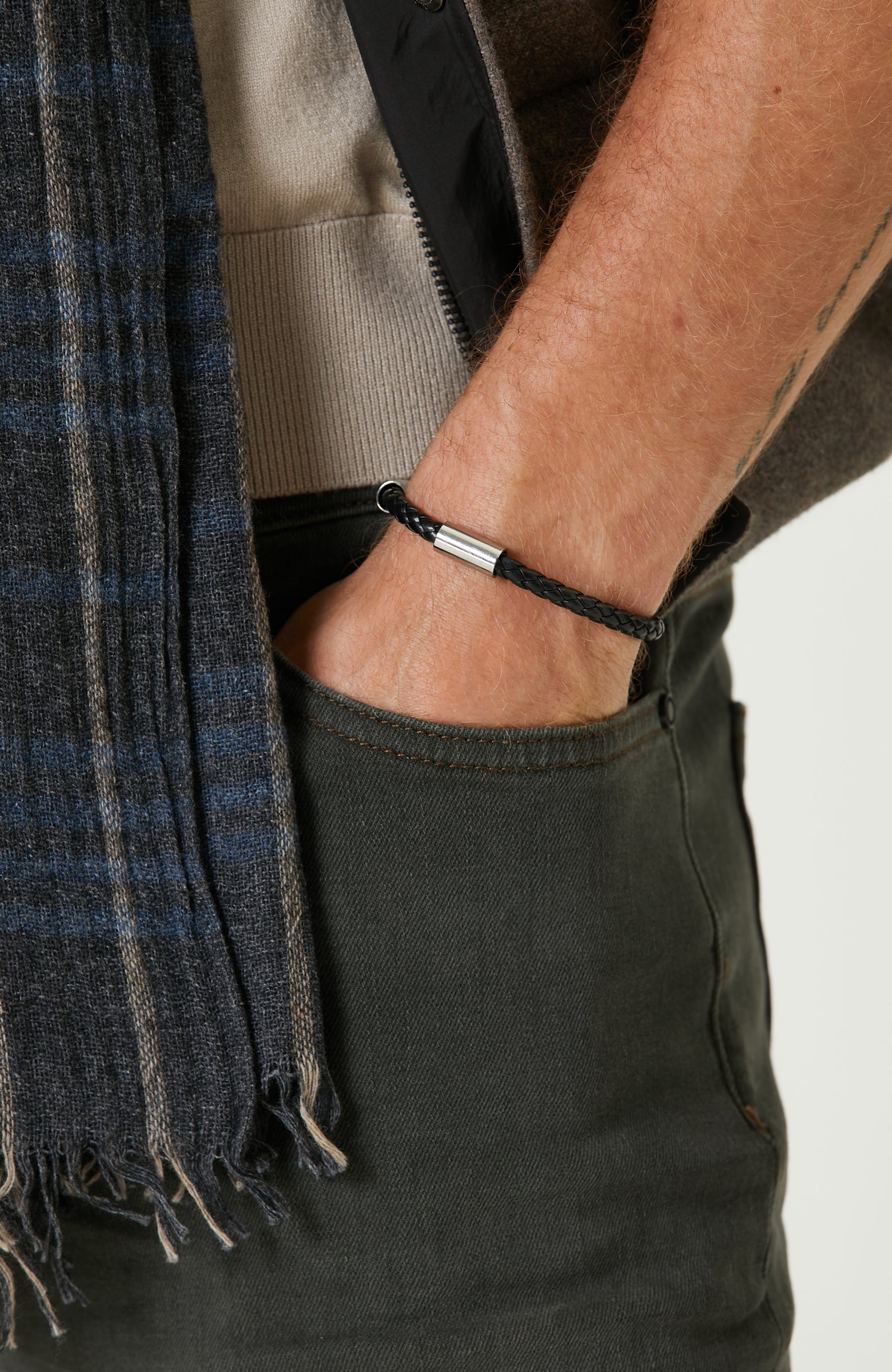 MEN'S Burgundy  Bracelet
