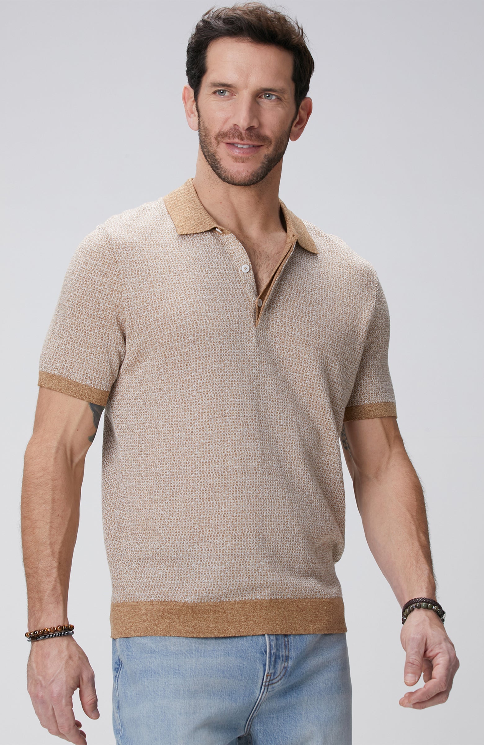 MEN'S Limited Beige Linen Blend Sweater