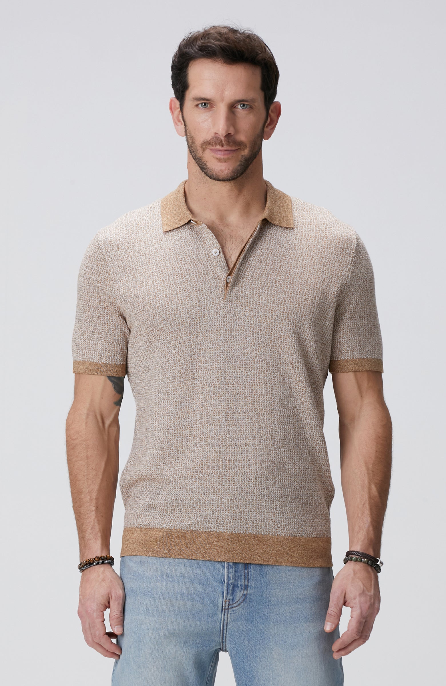 MEN'S Limited Beige Linen Blend Sweater