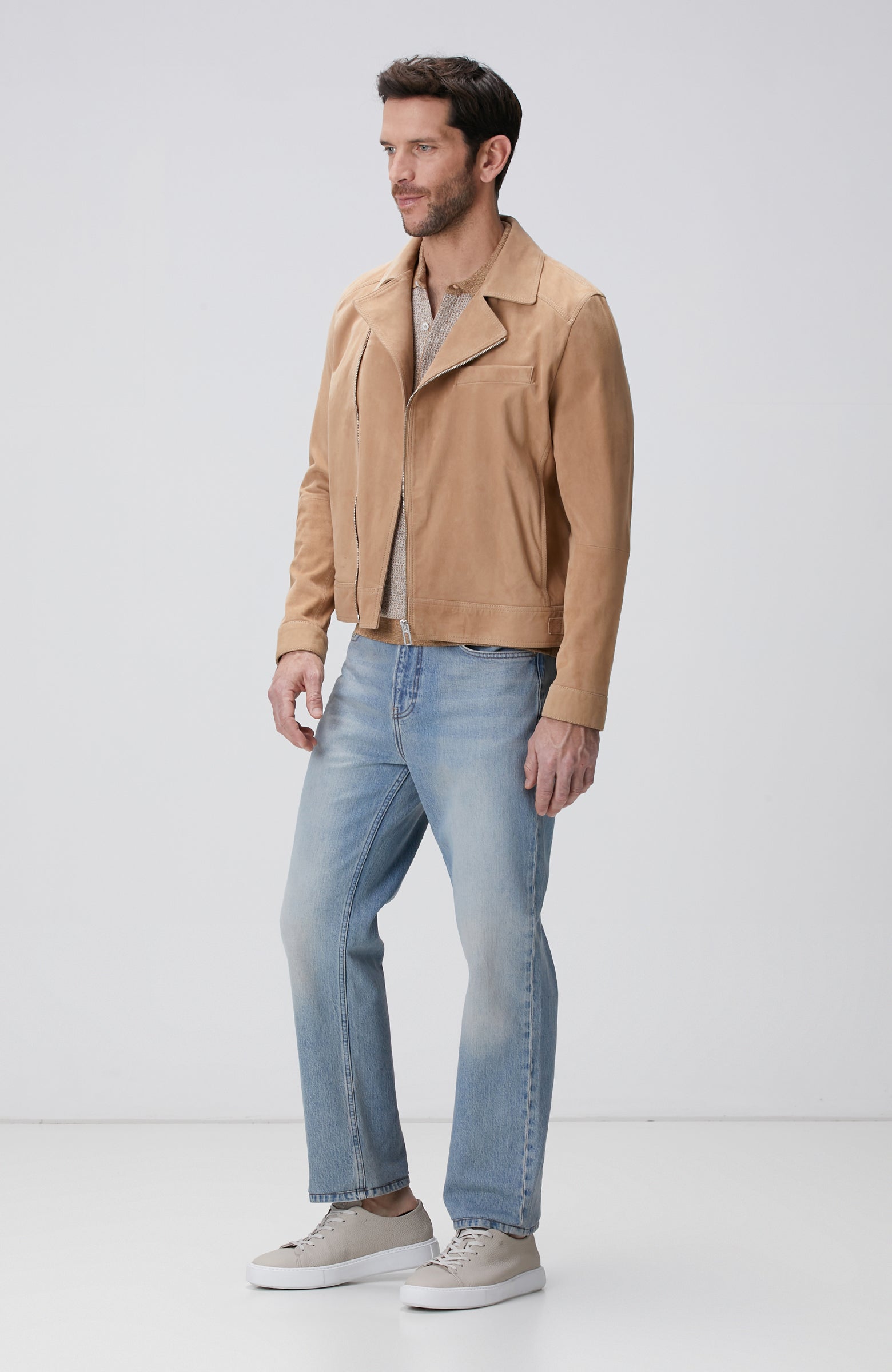 MEN'S Limited Beige Linen Blend Sweater