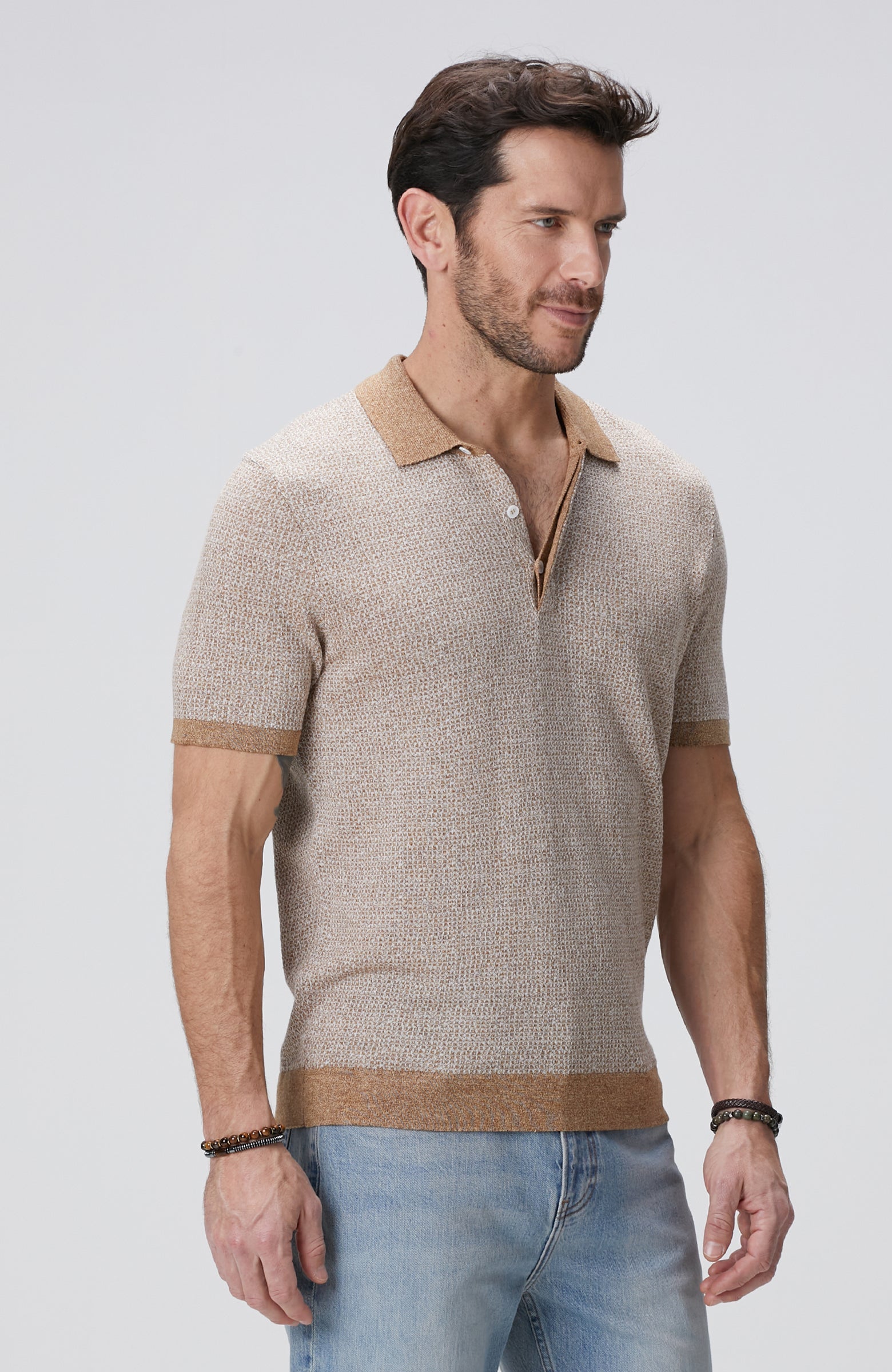 MEN'S Limited Beige Linen Blend Sweater
