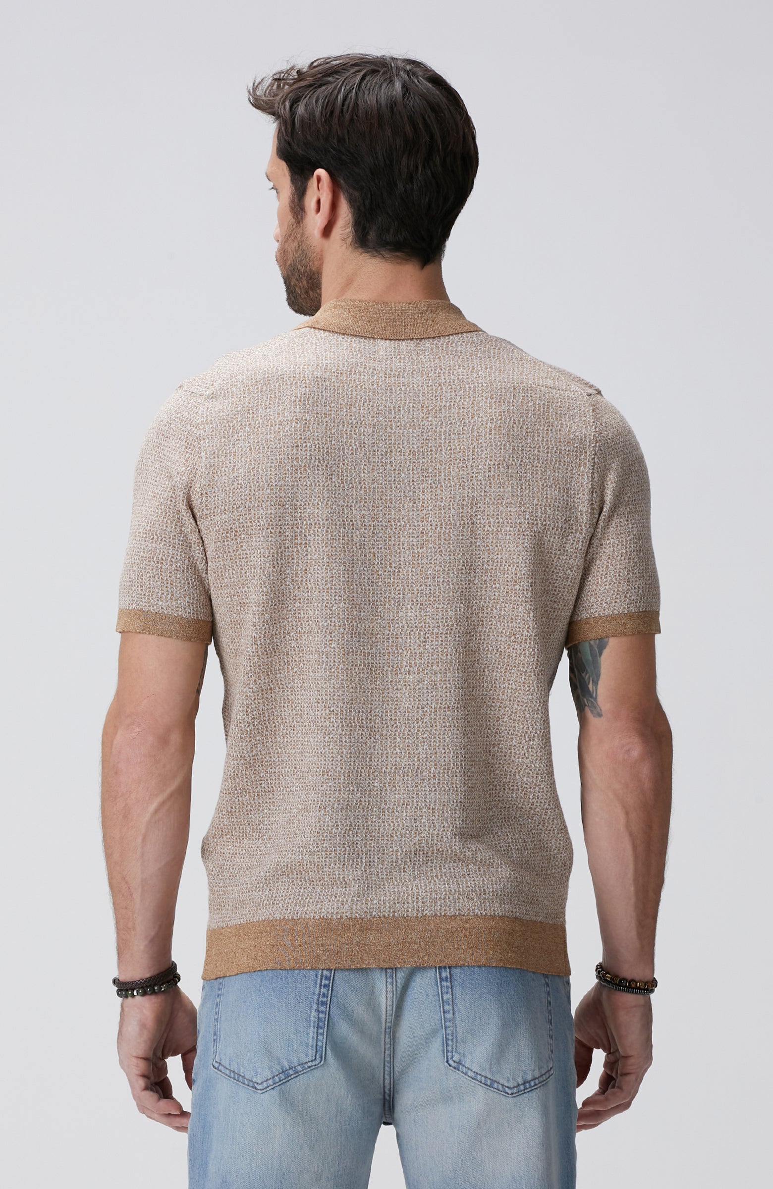 MEN'S Limited Beige Linen Blend Sweater