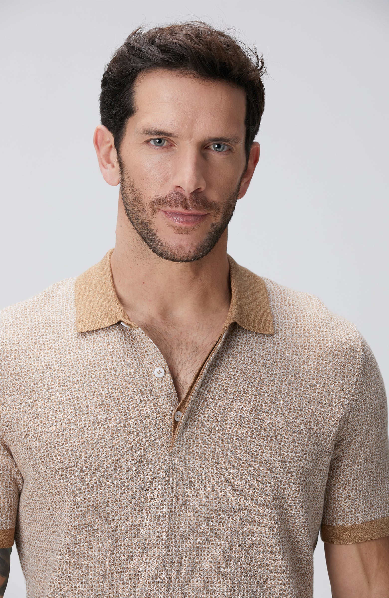MEN'S Limited Beige Linen Blend Sweater