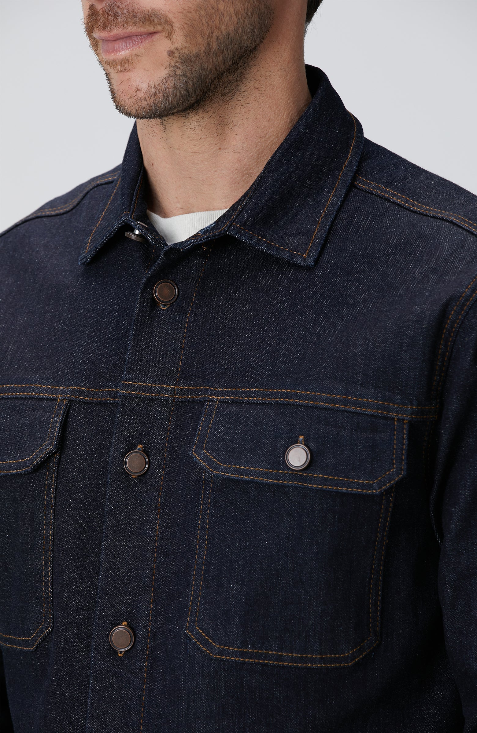 MEN'S Navy Blue Denim Shirt