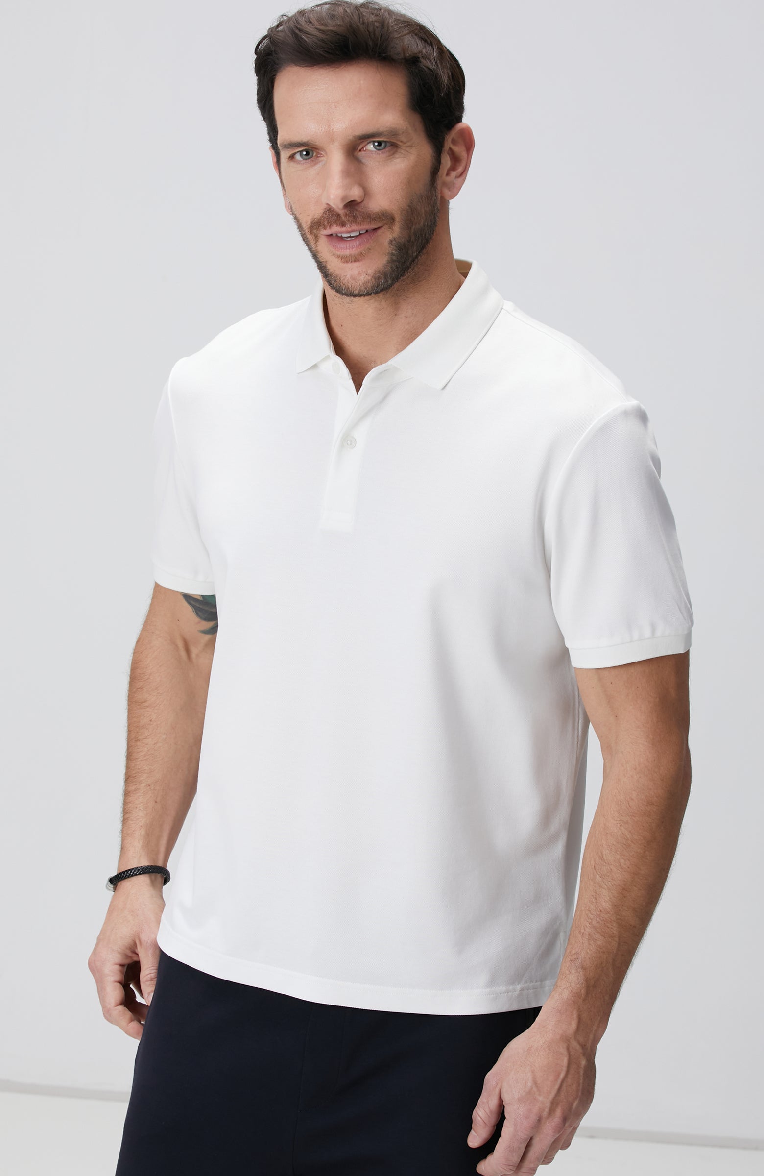 MEN'S N-Tech White Polo T-Shirt