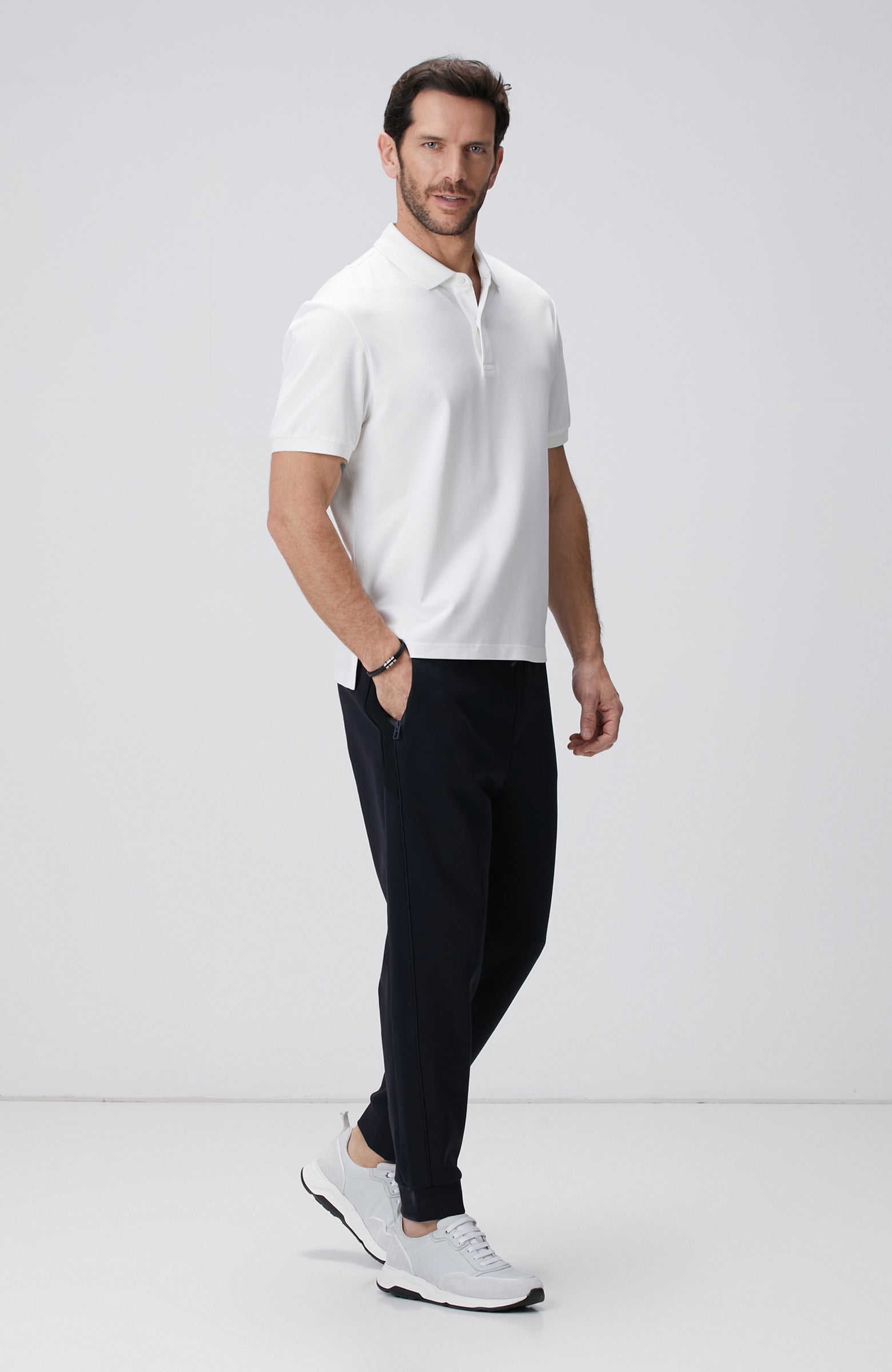 MEN'S N-Tech White Polo T-Shirt