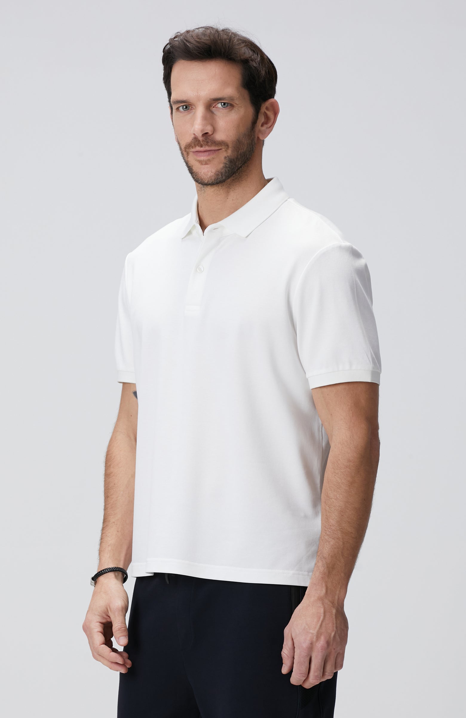 MEN'S N-Tech White Polo T-Shirt