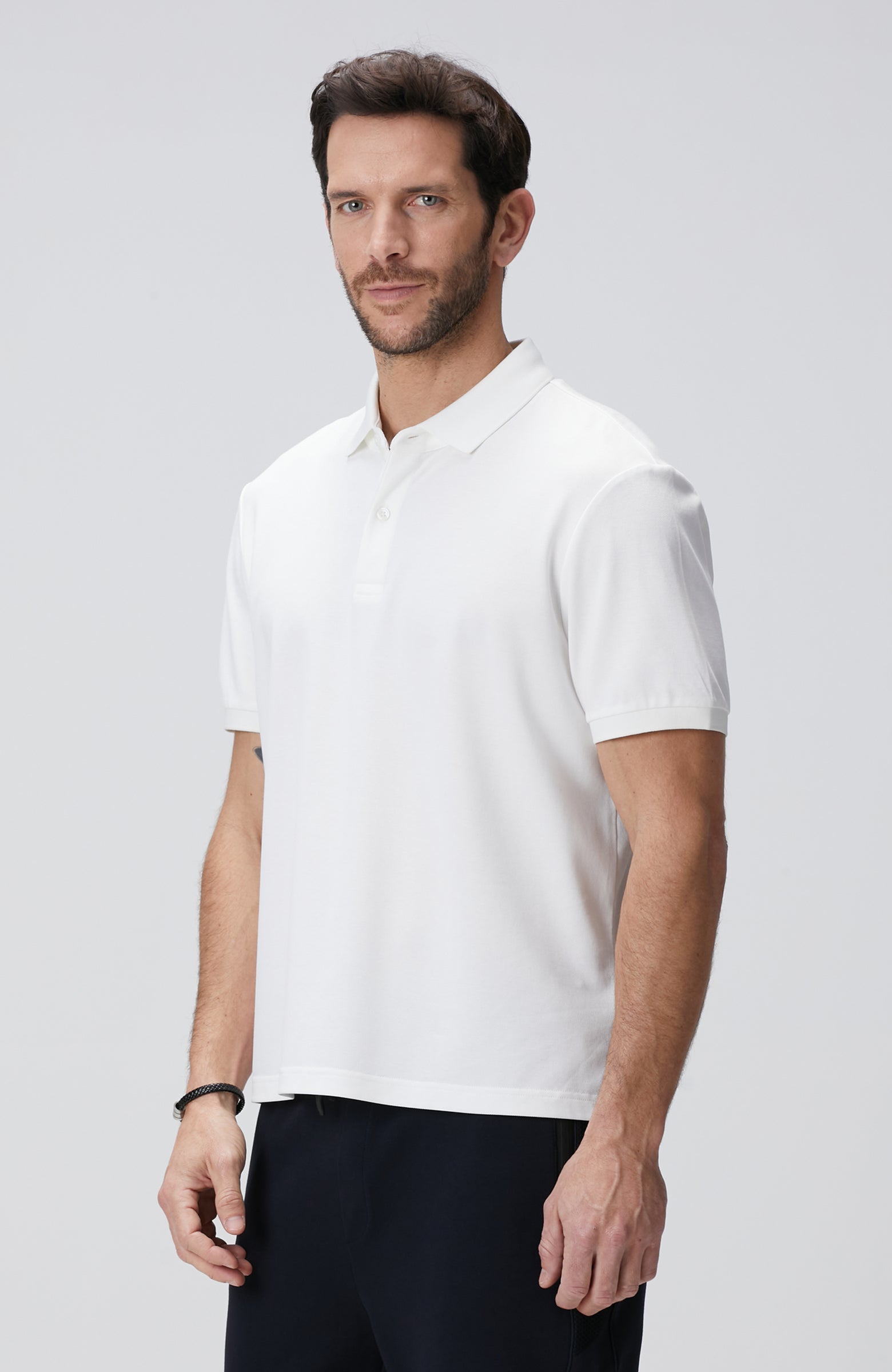 MEN'S N-Tech White Polo T-Shirt