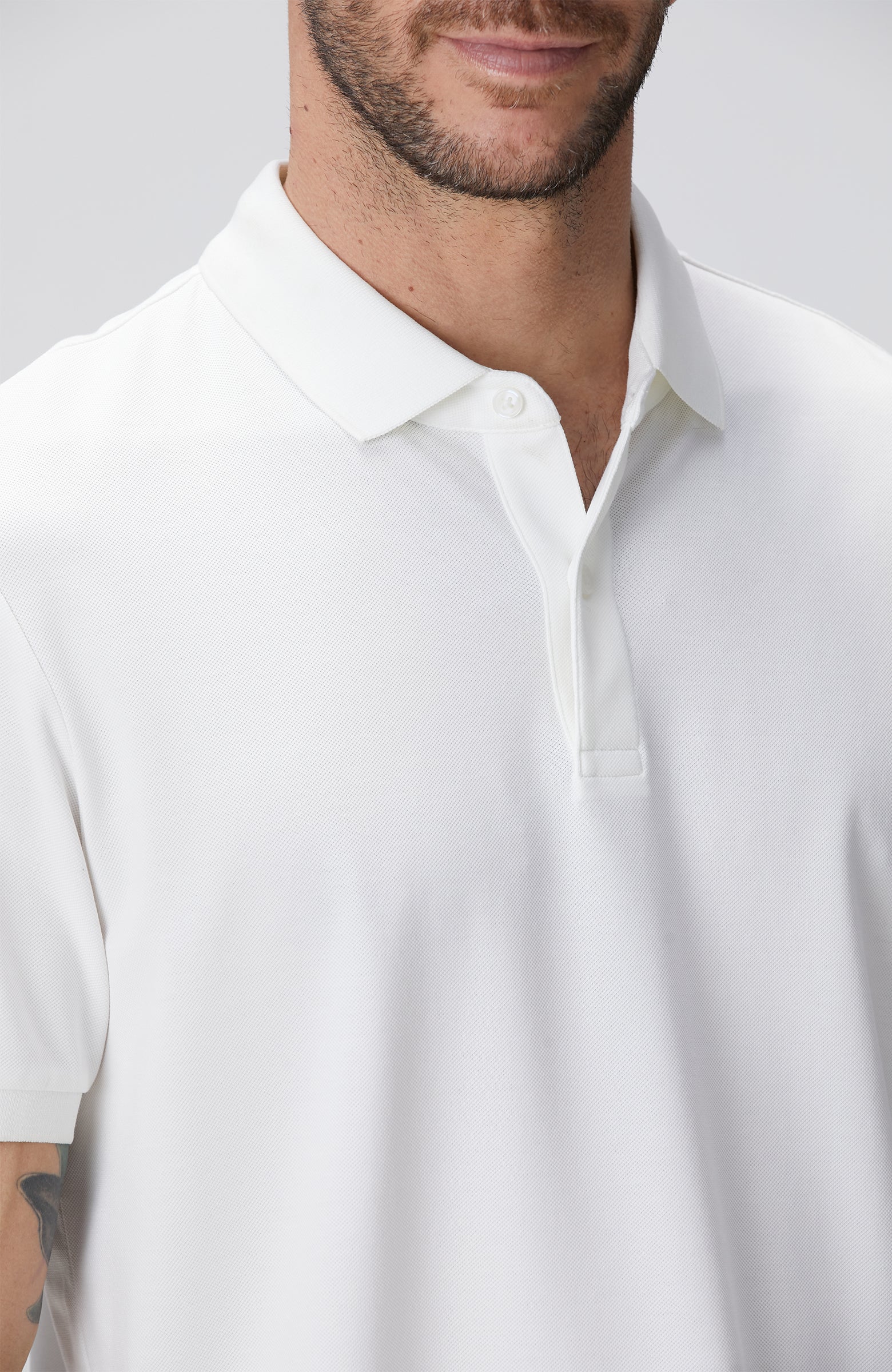 MEN'S N-Tech White Polo T-Shirt