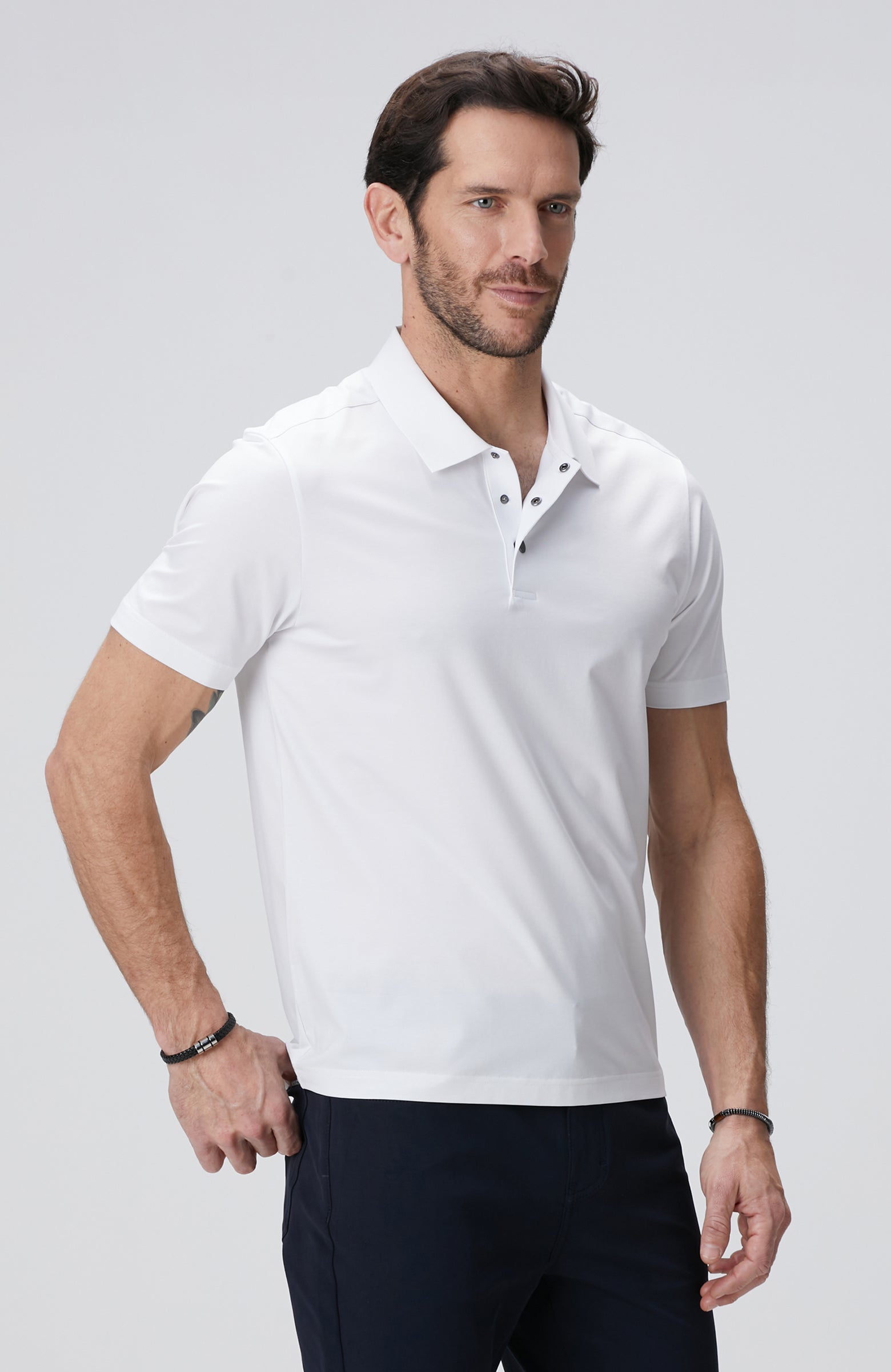 MEN'S N-Tech White Polo T-Shirt