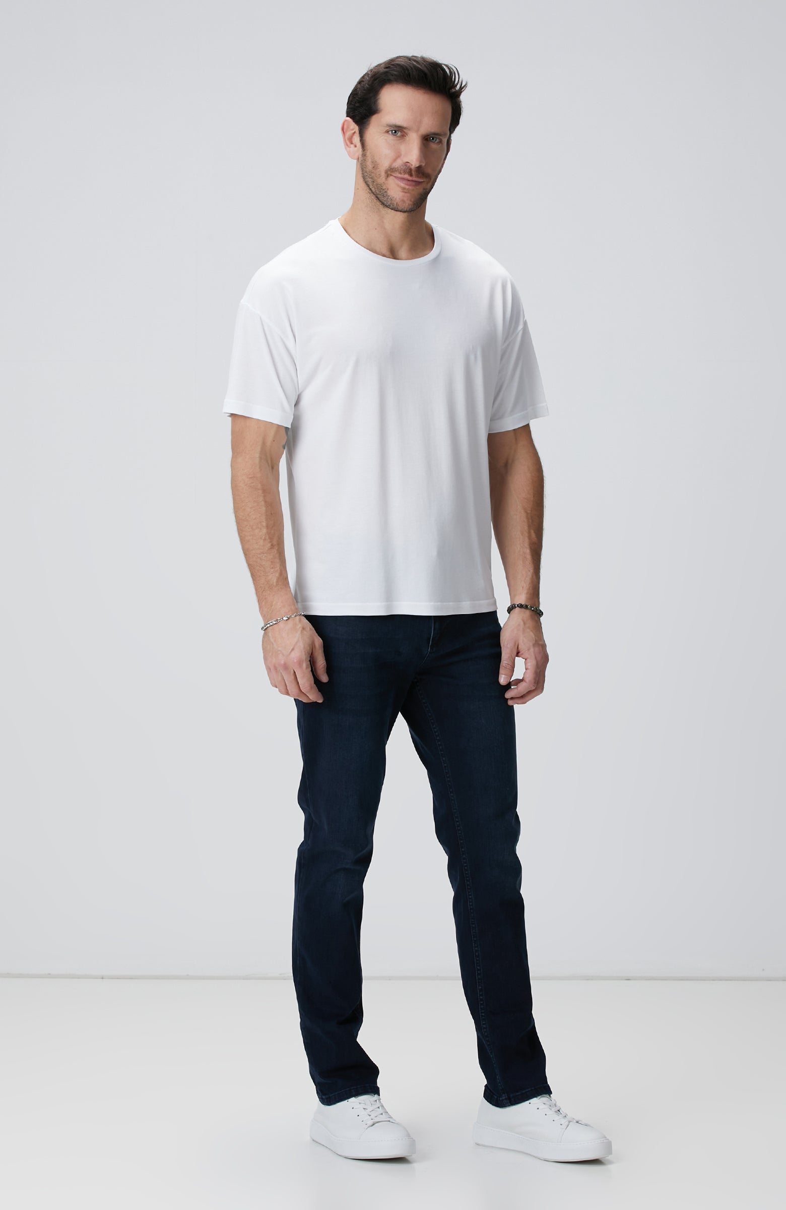 MEN'S White Modal Blend T-Shirt