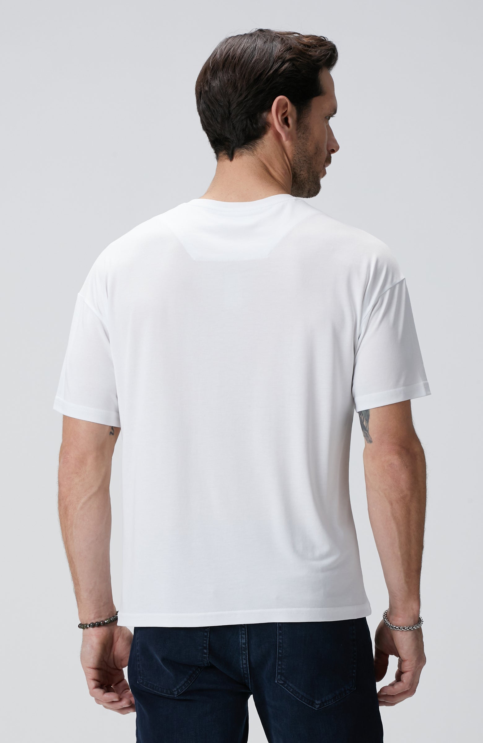 MEN'S White Modal Blend T-Shirt