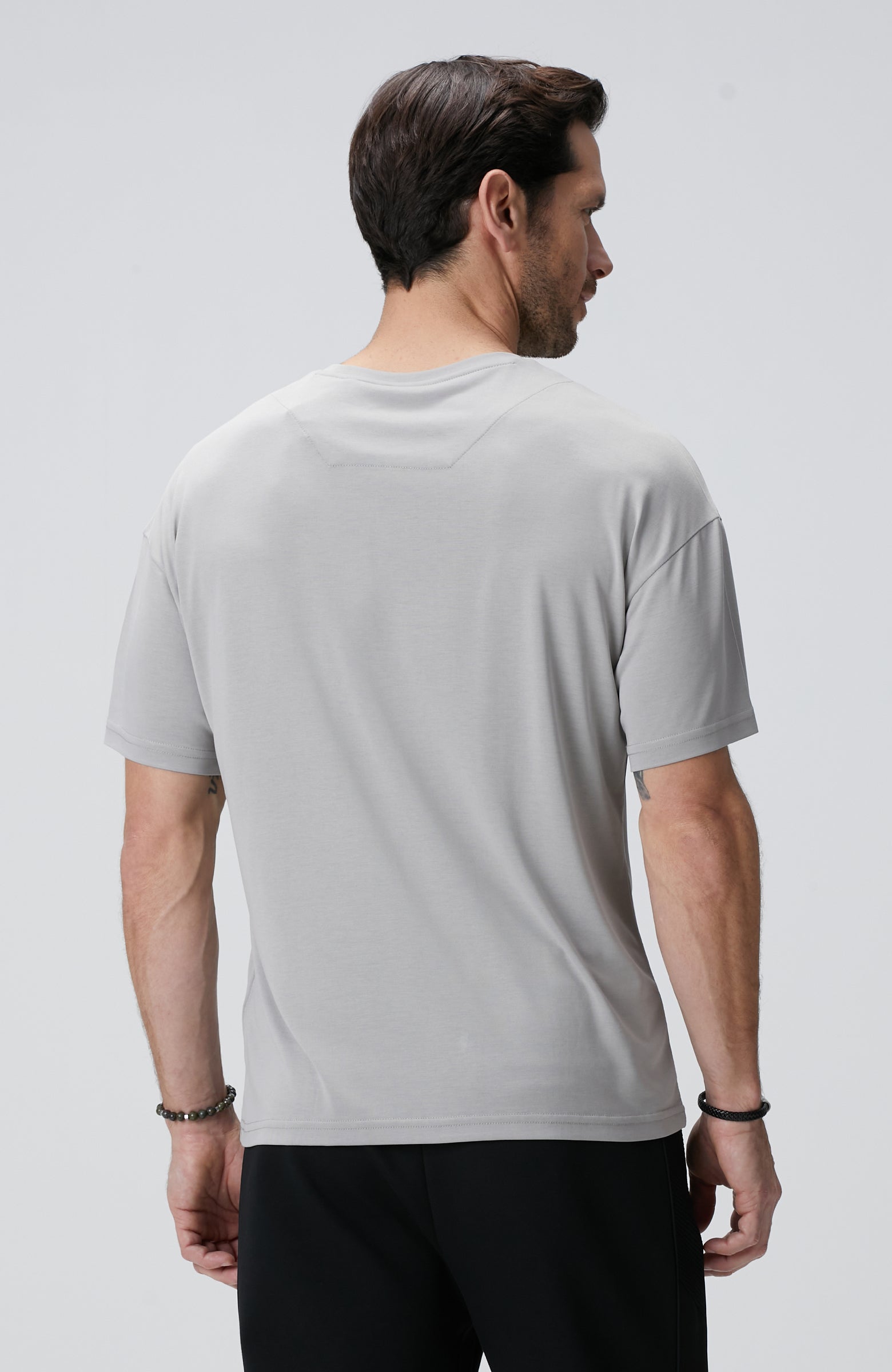 MEN'S Grey Modal Blended T-Shirt