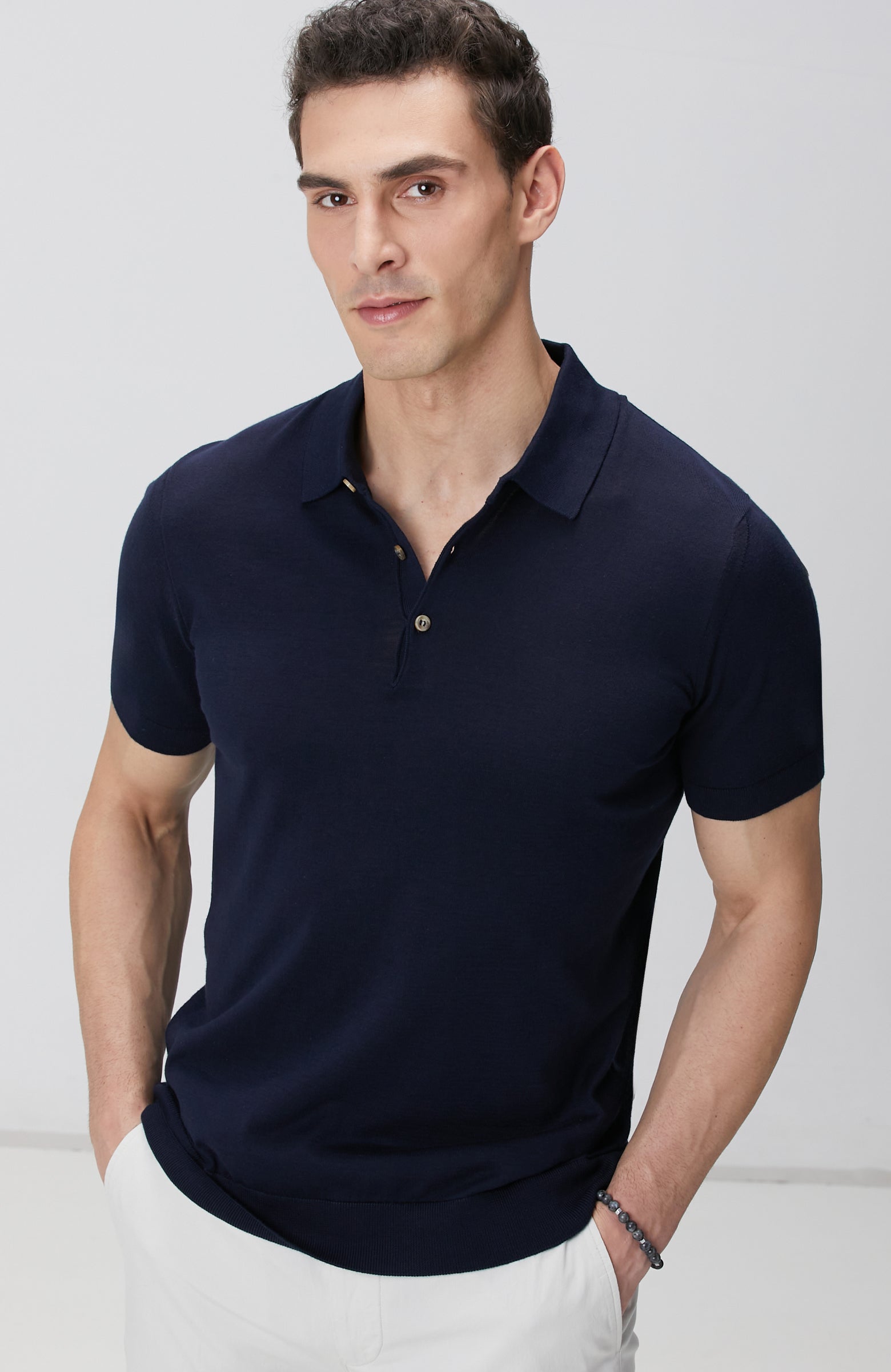 MEN'S Navy Blue Basic Sweater Pullover