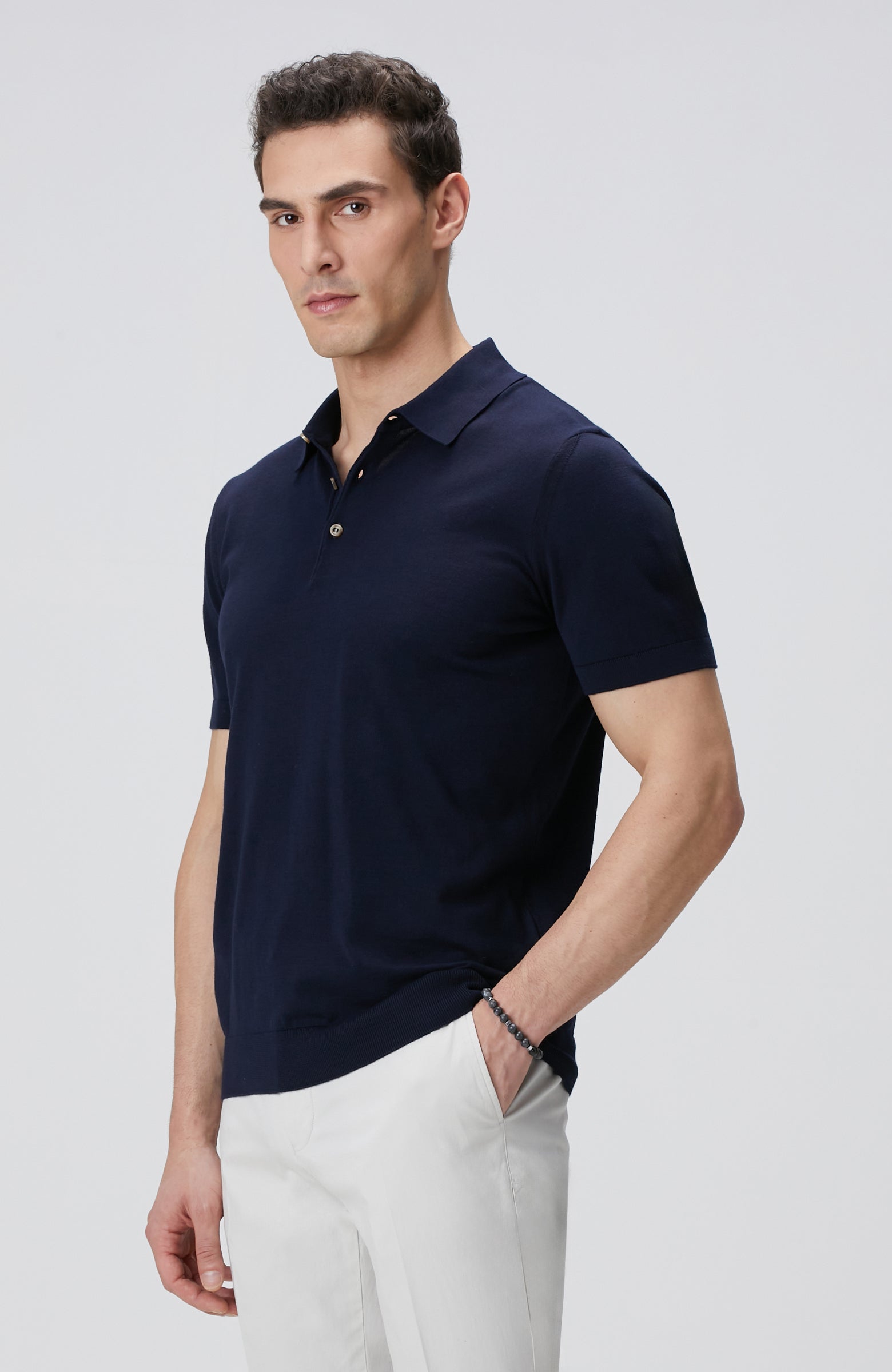 MEN'S Navy Blue Basic Sweater Pullover
