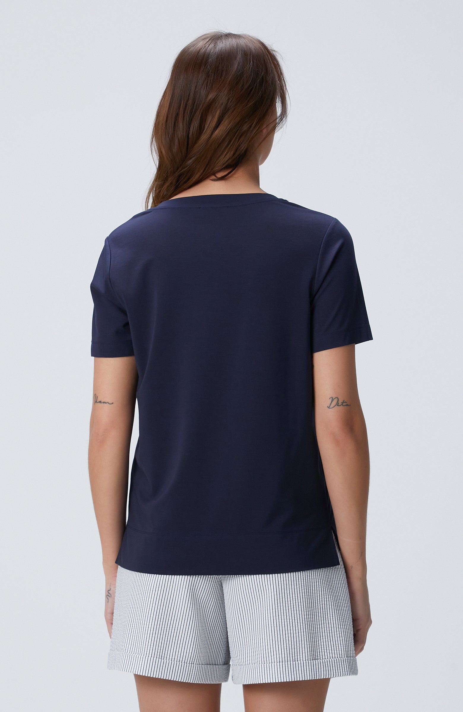 WOMEN'S Navy Blue T-Shirt