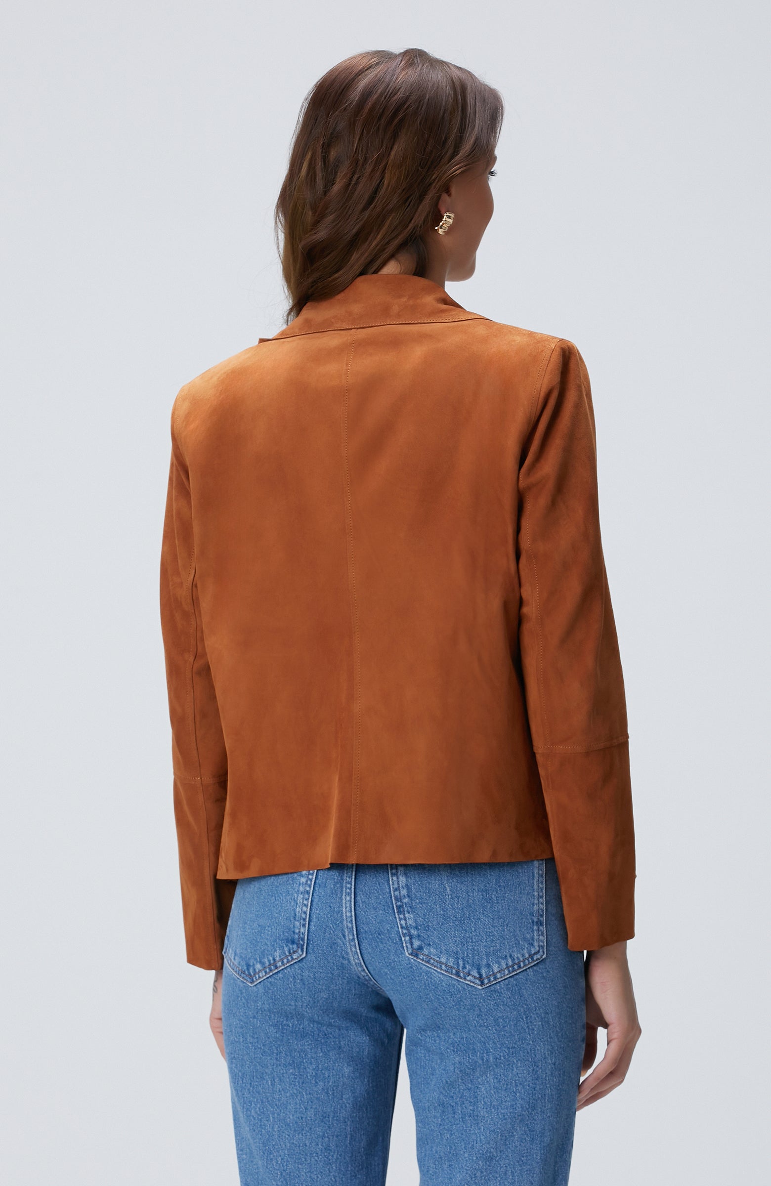WOMEN'S Camel Leather Jacket