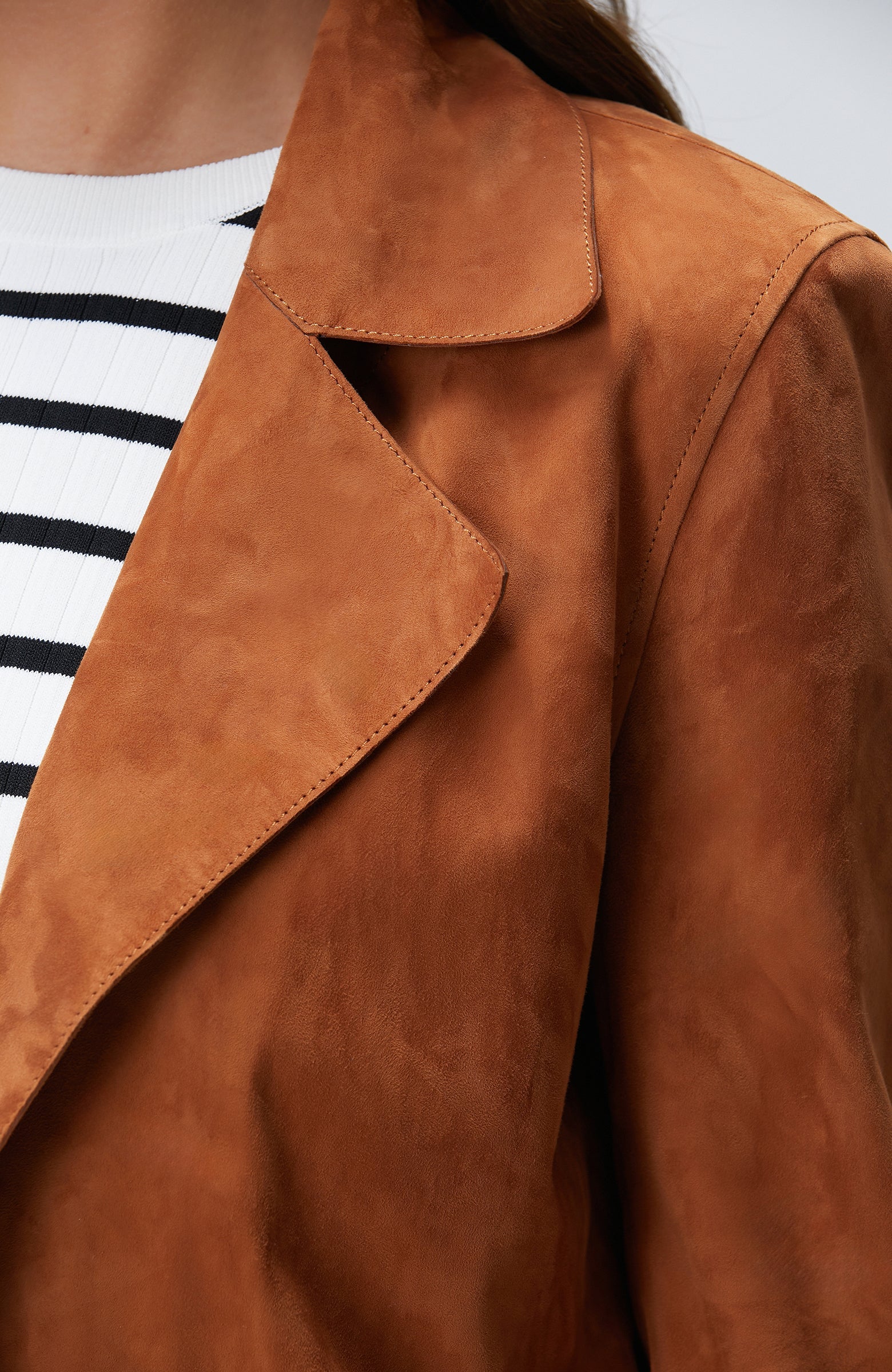 WOMEN'S Camel Leather Jacket