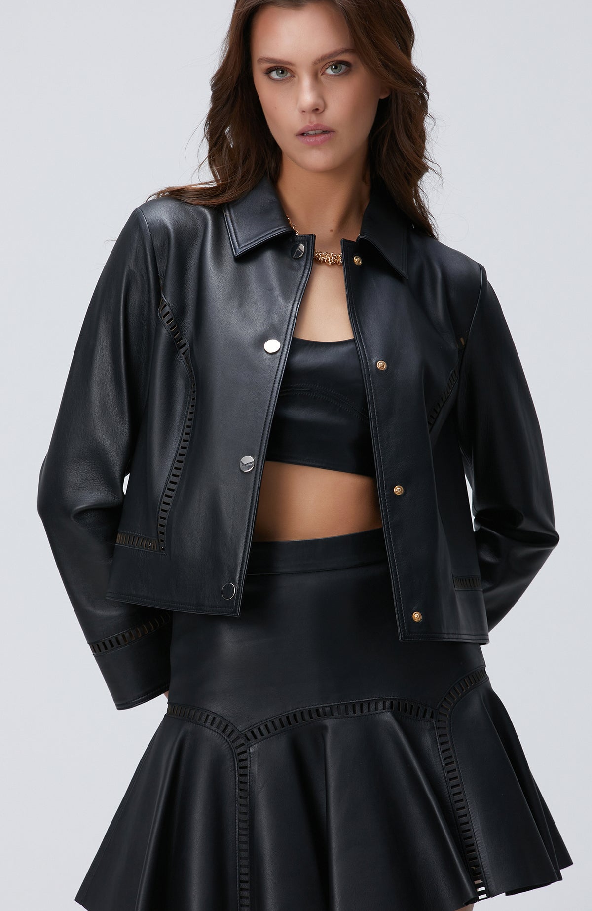 WOMEN'S Black Leather Jacket