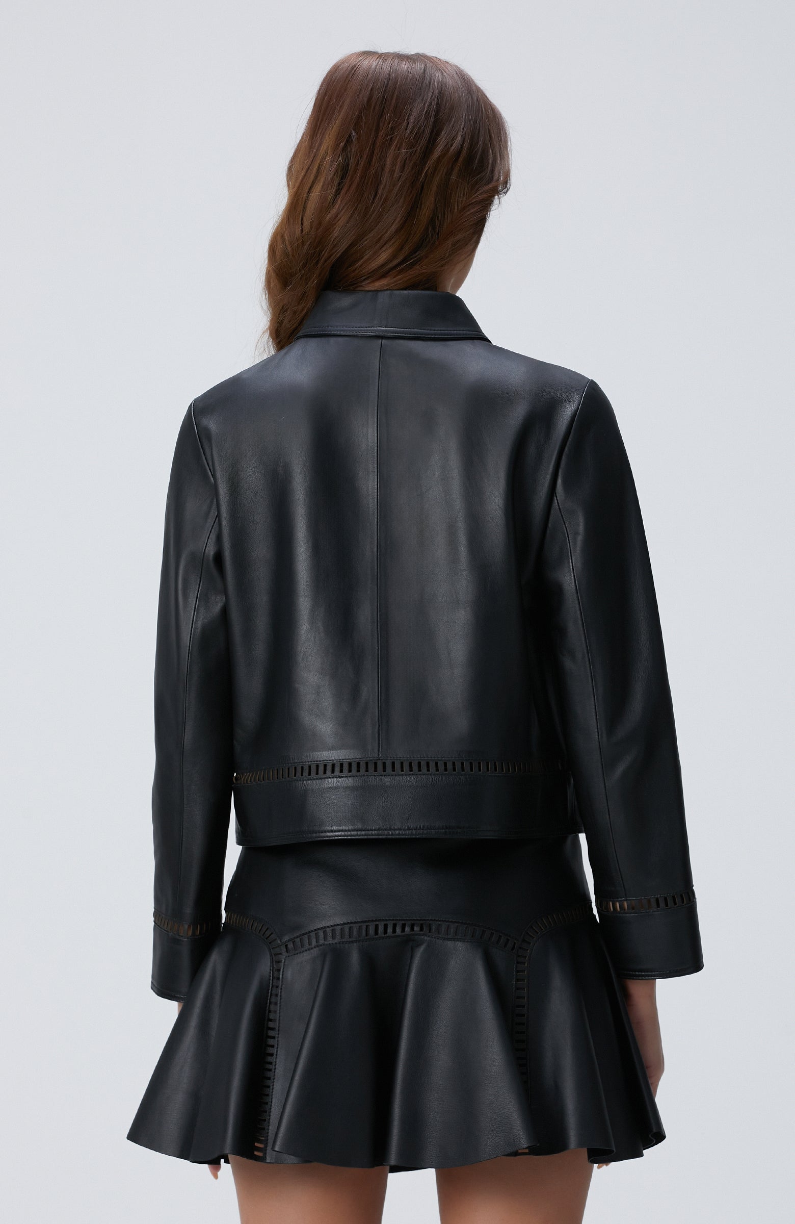 WOMEN'S Black Leather Jacket