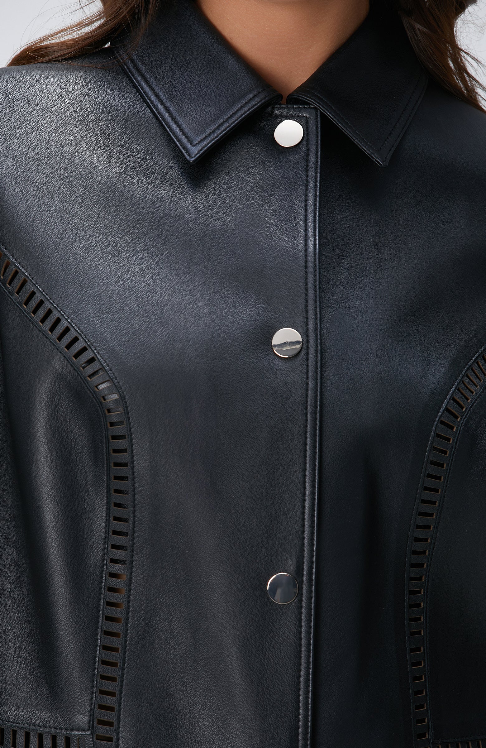 WOMEN'S Black Leather Jacket