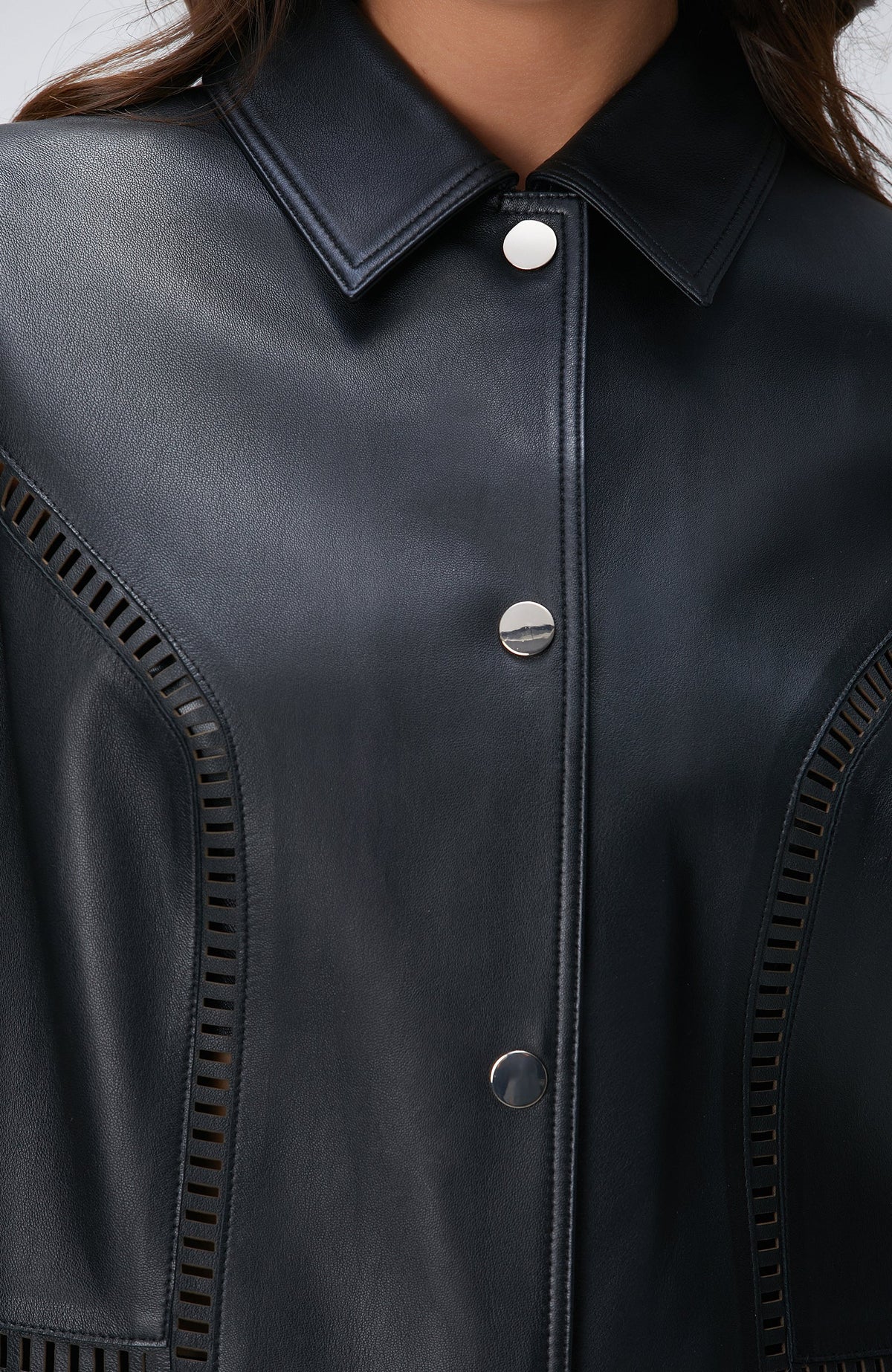 WOMEN'S Black Leather Jacket