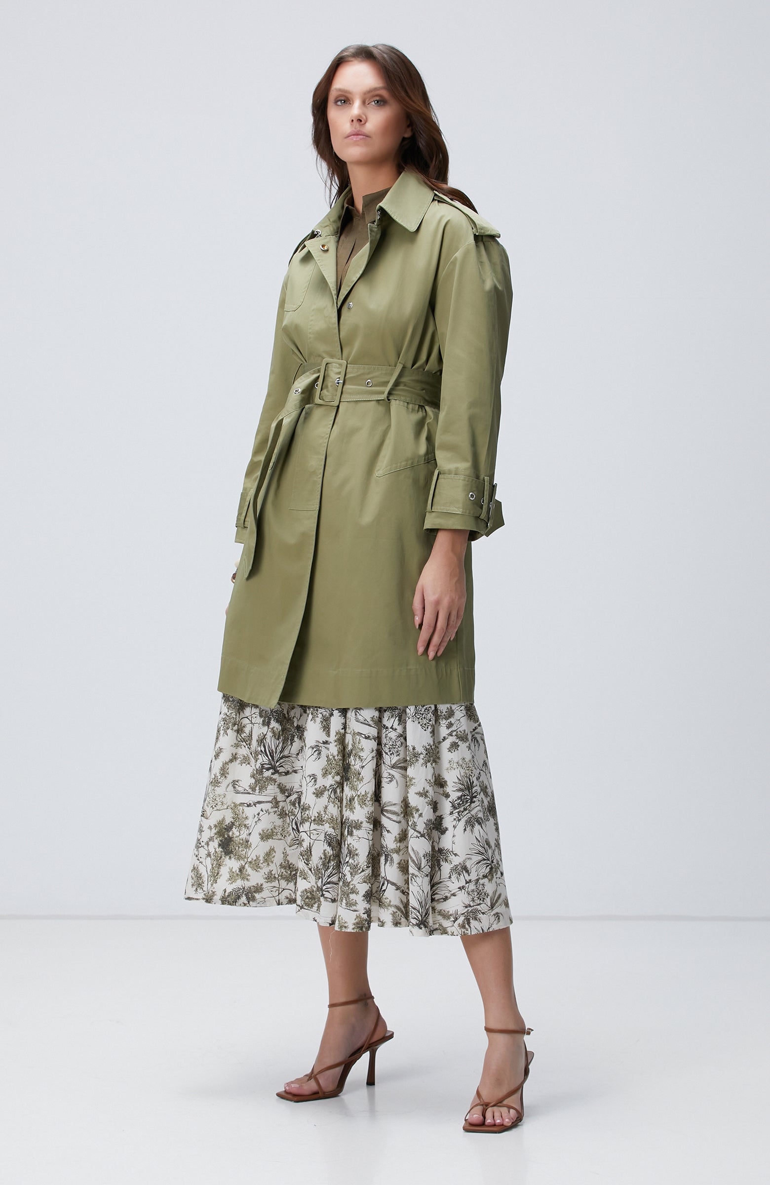 WOMEN'S Khaki Trench Coat