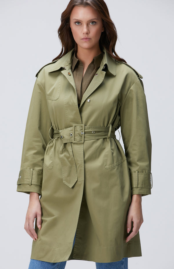 WOMEN'S Khaki Trench Coat