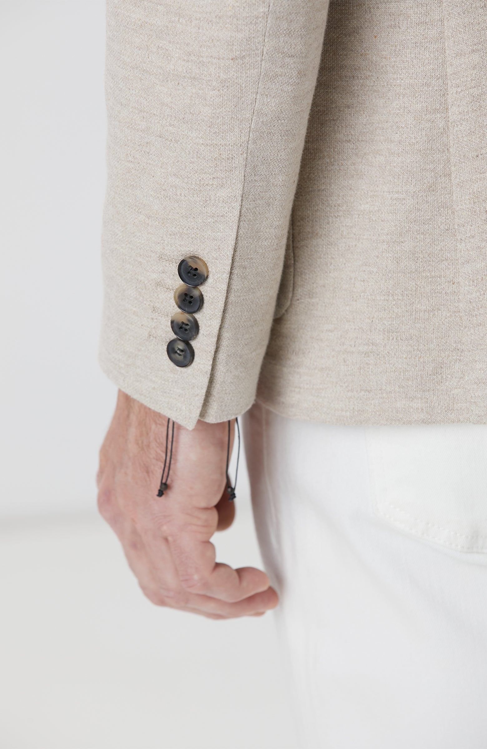 MEN'S Knitted Jacket With Linen Blend