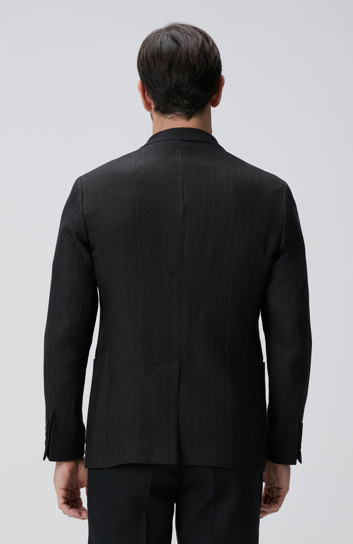 MEN'S Black Linen Blend Suit