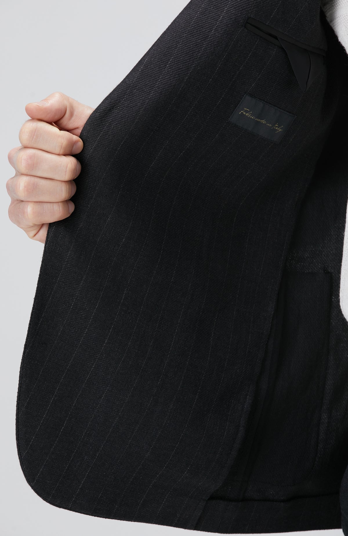MEN'S Black Linen Blend Suit