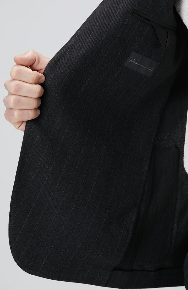 MEN'S Black Linen Blend Shorts