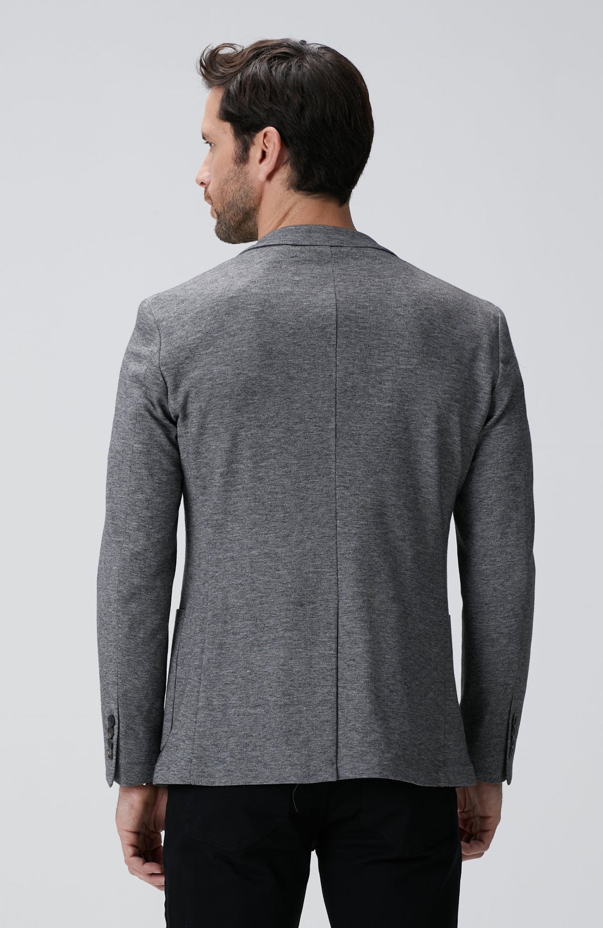 MEN'S Grey Dobby Jacket
