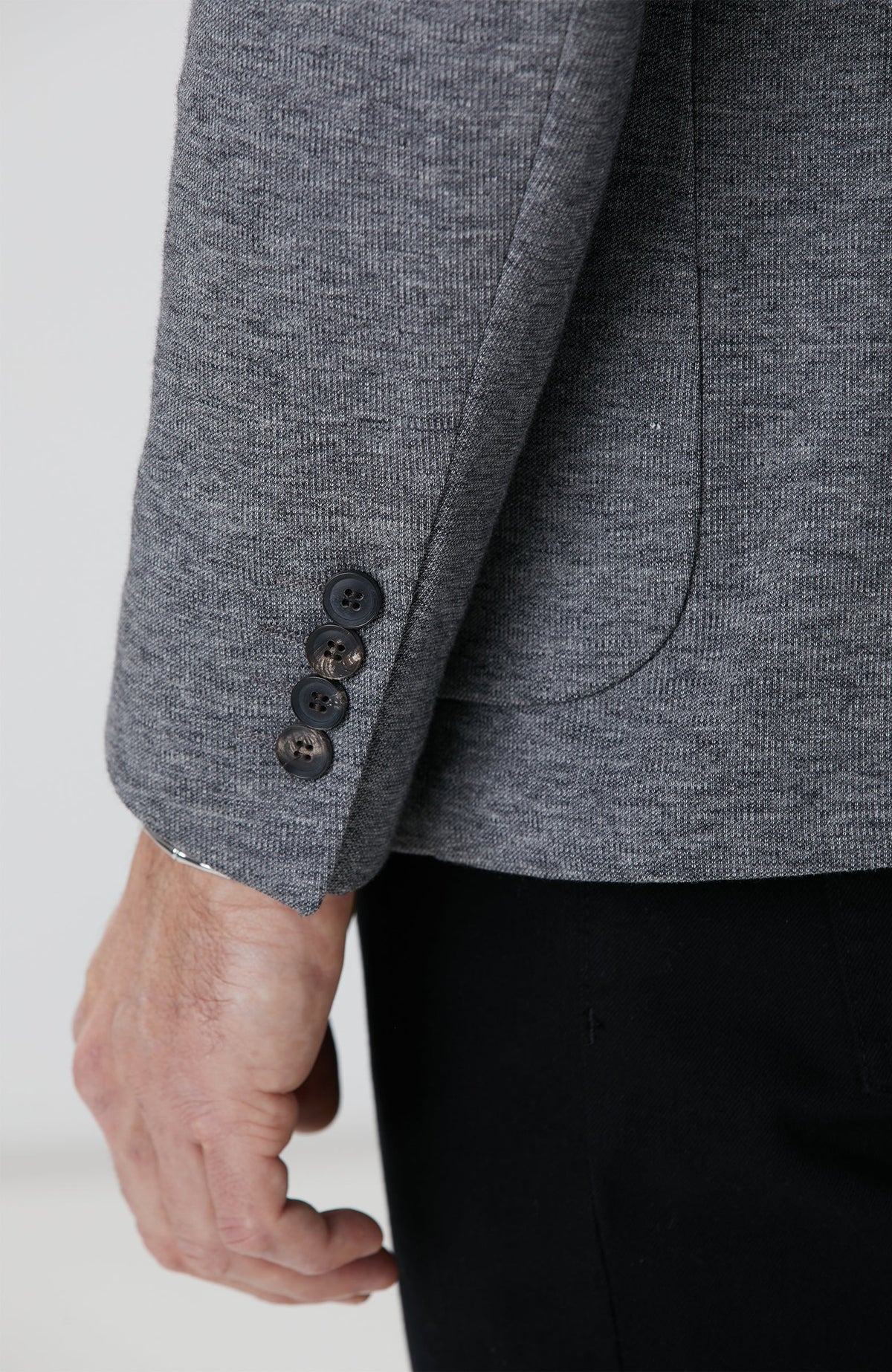 MEN'S Grey Dobby Jacket