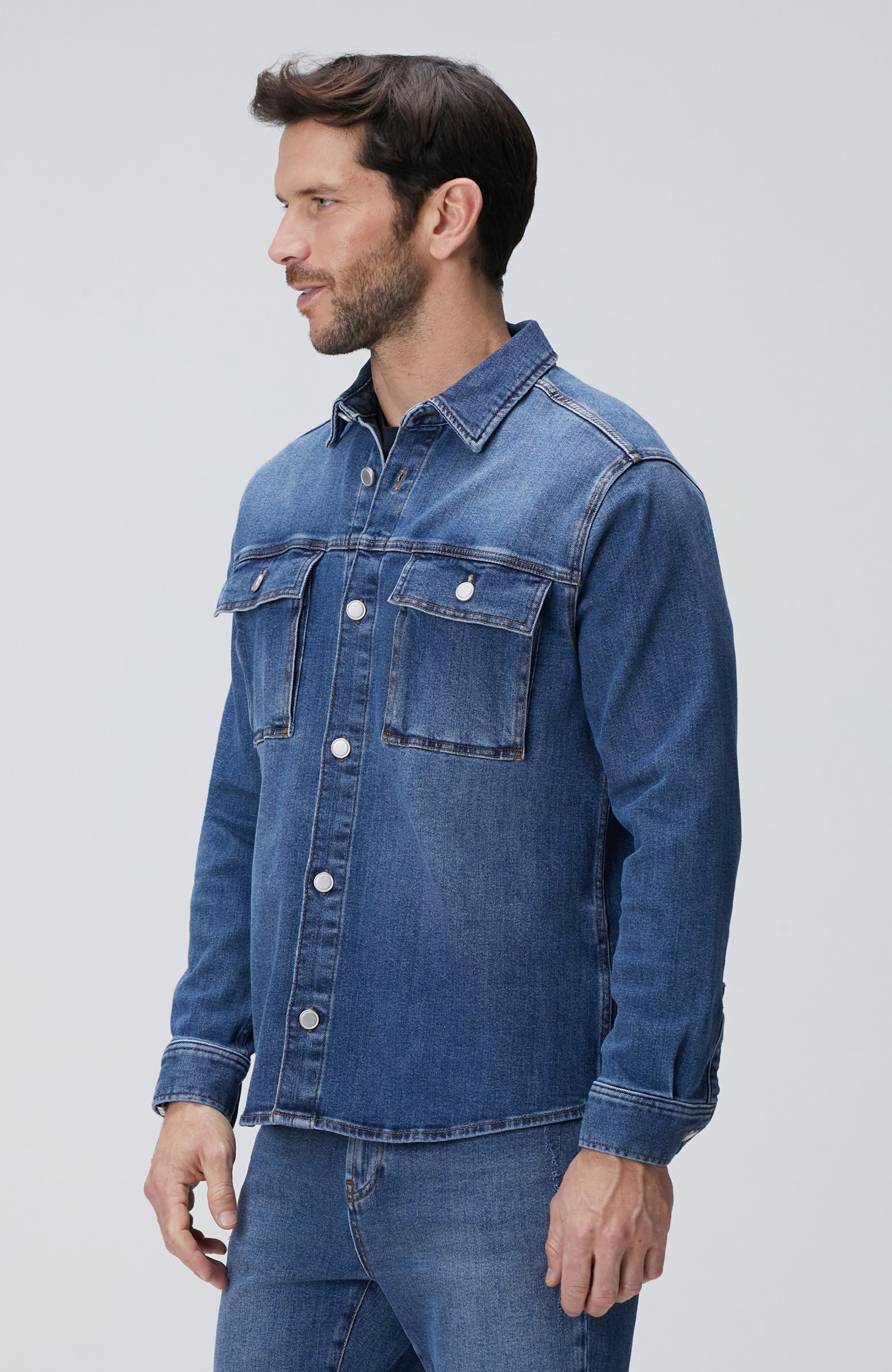 MEN'S Blue Denim Shirt