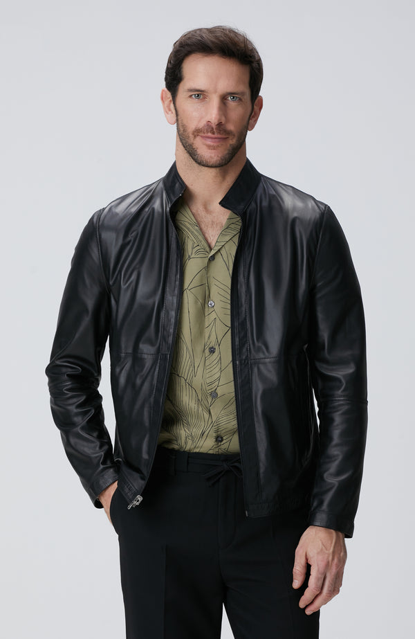 MEN'S Black Suede Coat