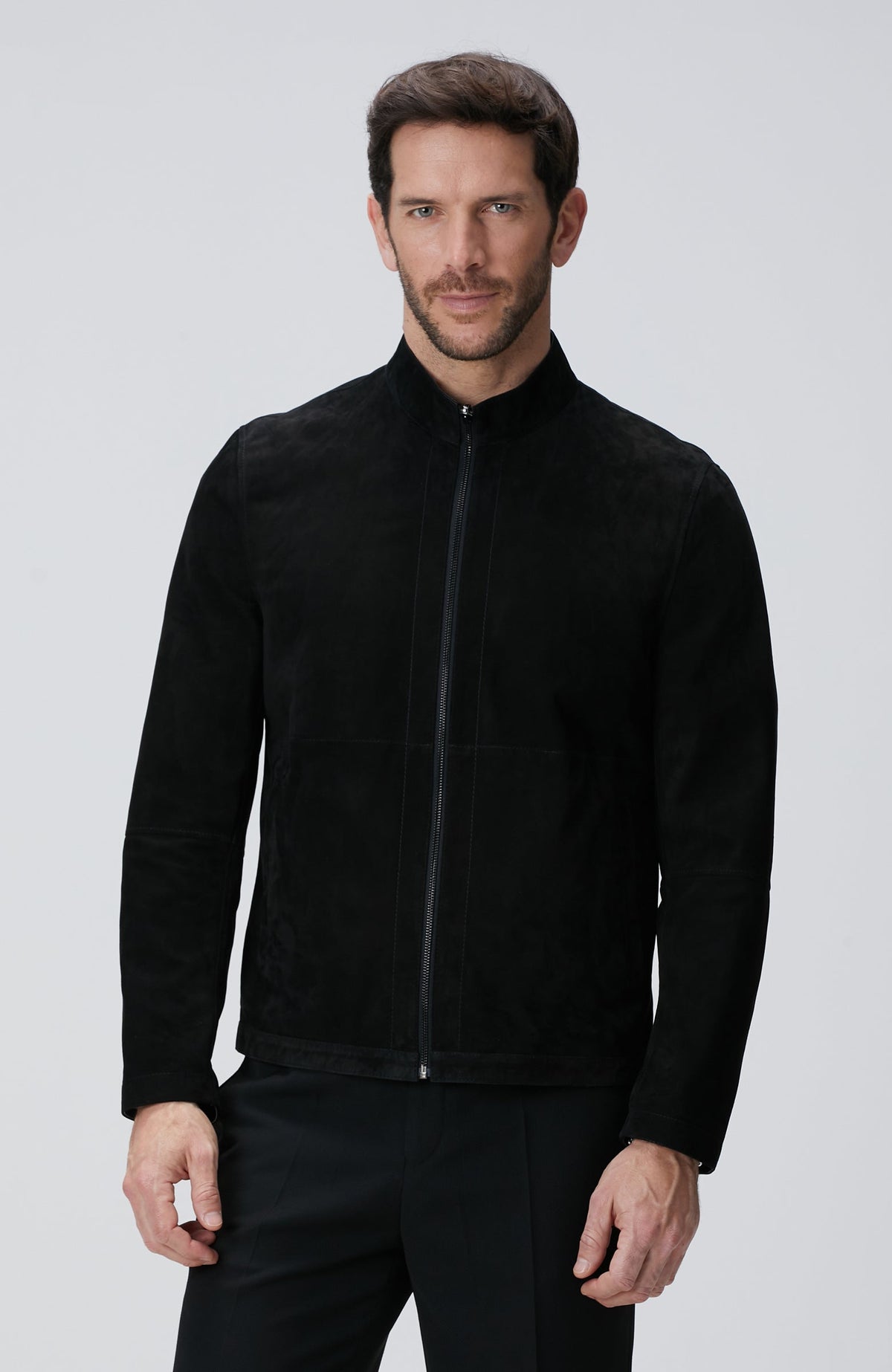 MEN'S Black Suede Coat