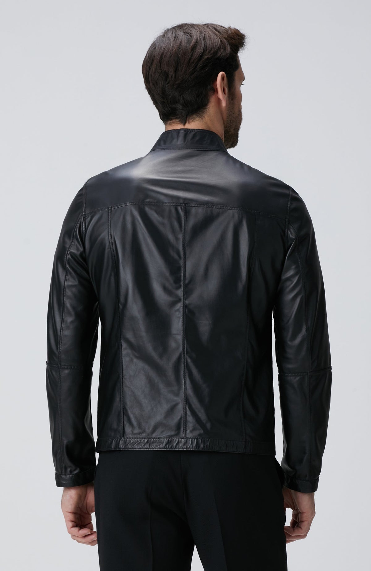 MEN'S Black Suede Coat