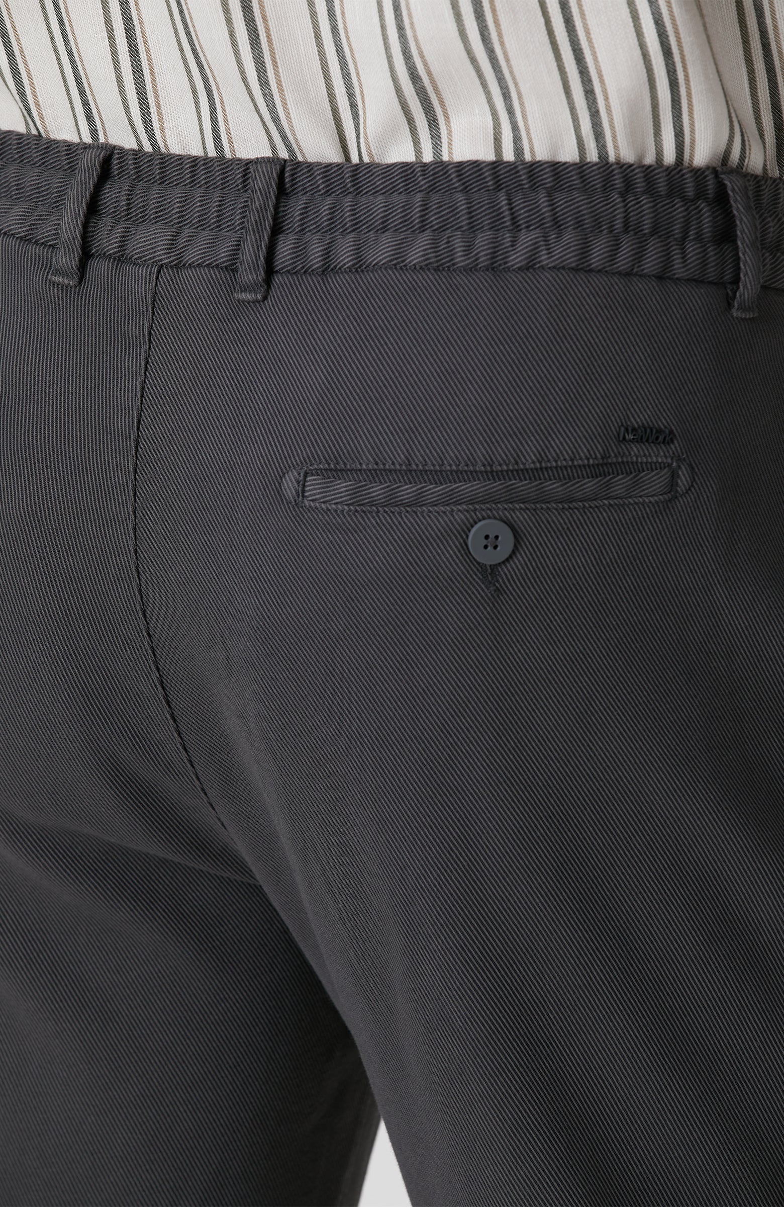 MEN'S Anthracite Diagonal Patterned Jogger Pants