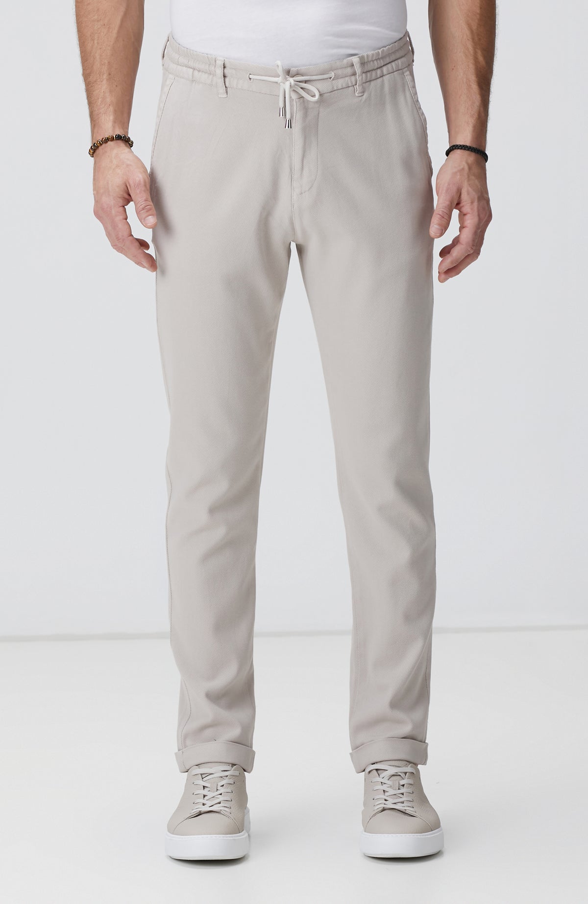 MEN'S Stone Diagonal Patterned Jogger Pants