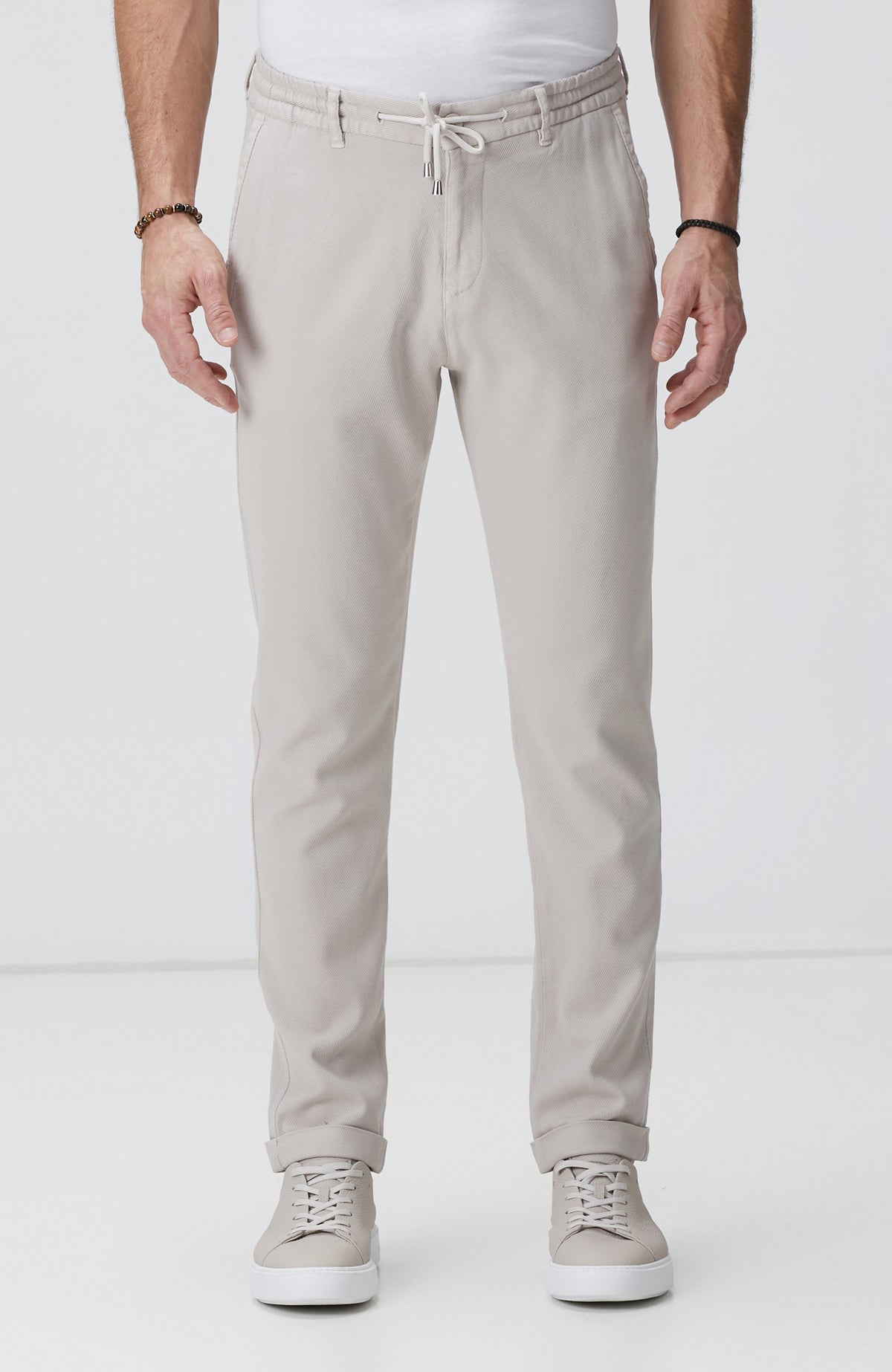 MEN'S Stone Diagonal Patterned Jogger Pants