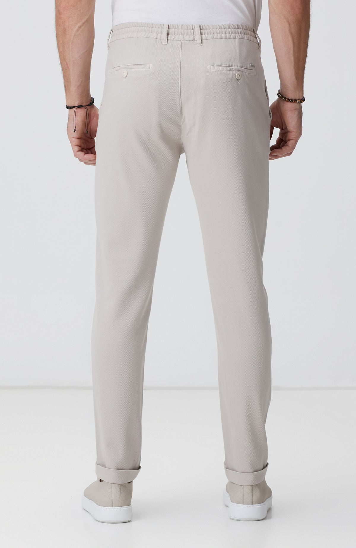 MEN'S Stone Diagonal Patterned Jogger Pants
